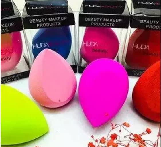 Premium Makeup Sponges (Pack of 1) - Professional Beauty Blender for Flawless Foundation Application, Dry & Wet Use - Multi-Color Cosmetic Sponge Set - Perfect for Everyday Makeup, Contouring & Airbrush Finish