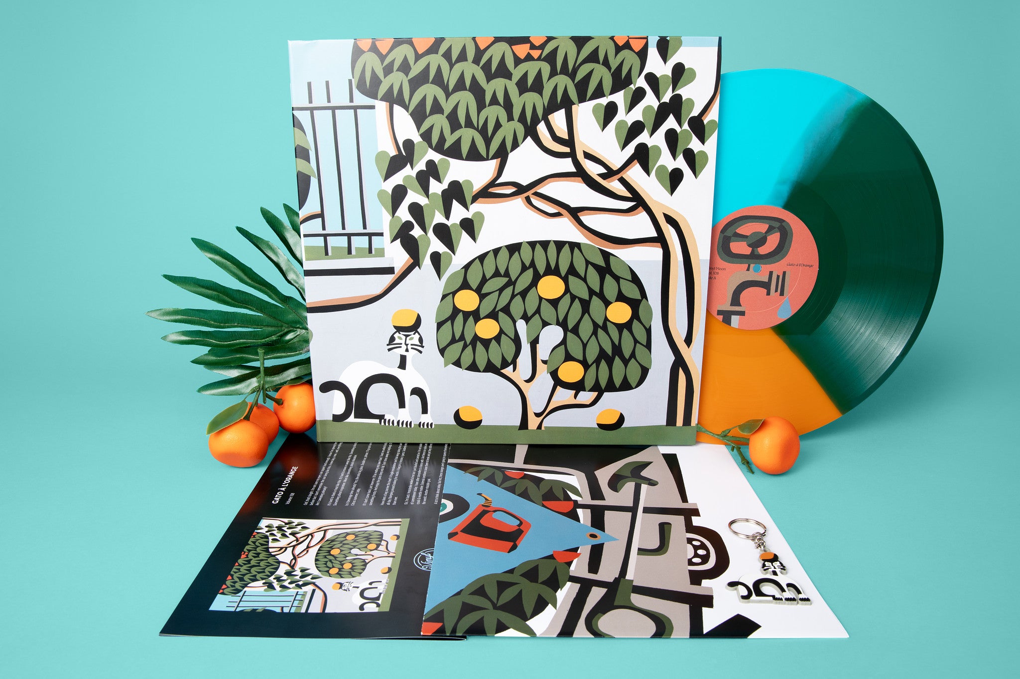Vol. 108: Gato A L'Orange - Premium French Cat-Themed Art Print for Home & Office Decor | Perfect Gift for Cat Lovers & Francophiles
