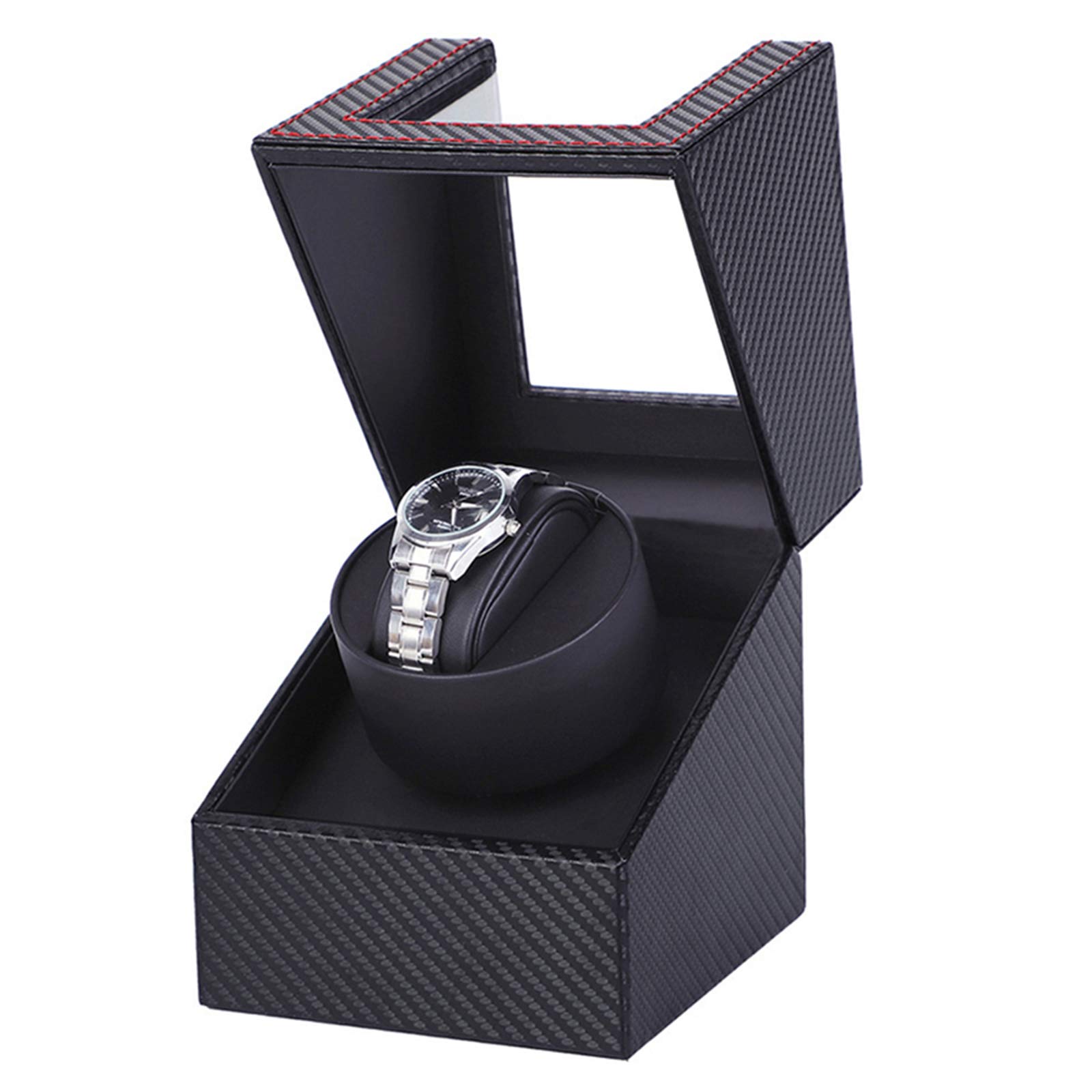 Premium Automatic Watch Winder with 5 Rotation Modes - Leather Storage Box for Men & Women | Perfect for Rolex, Omega & Luxury Watch Collections | Home Office & Travel Use