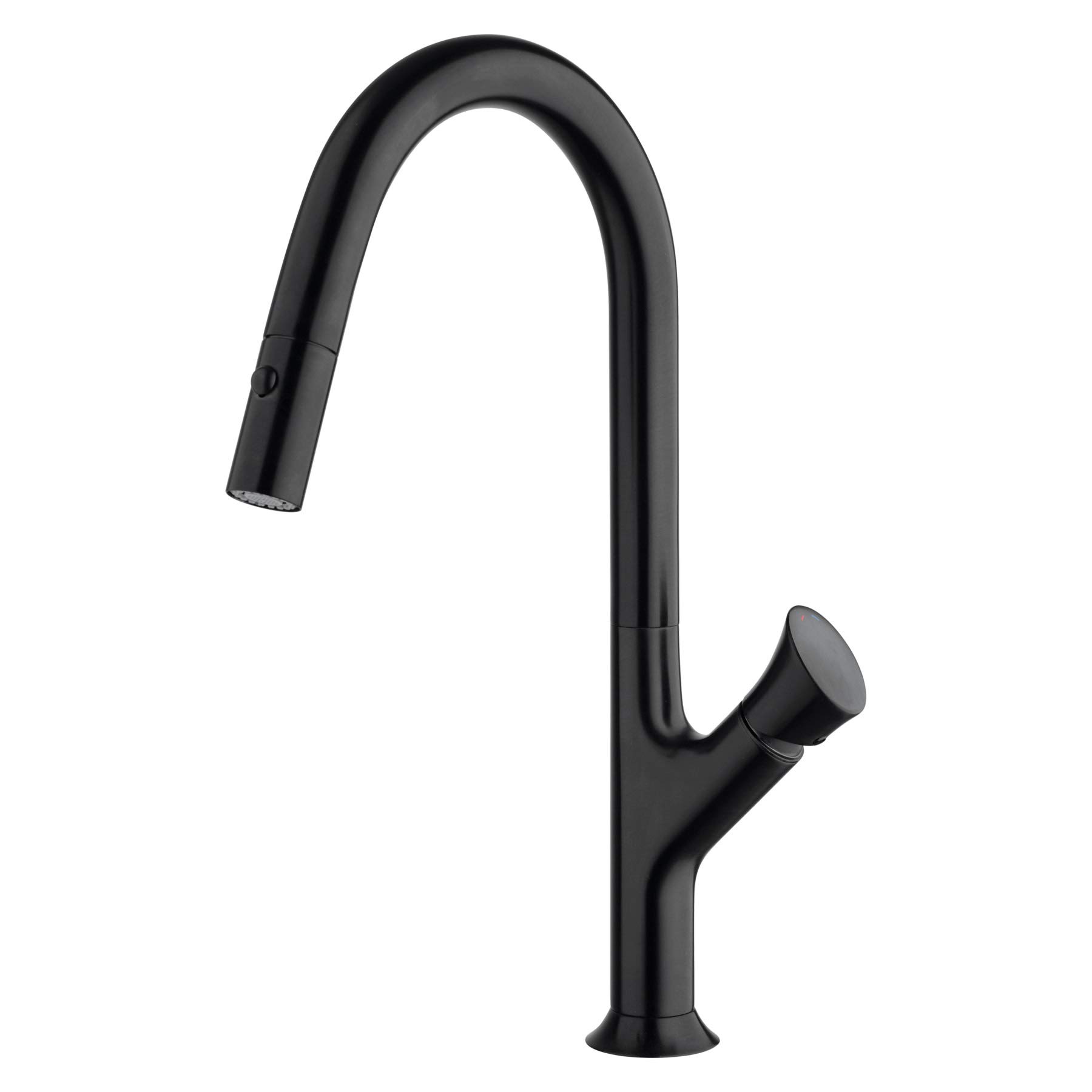 Fortis 1.8 GPM Pull Down Kitchen Faucet - Brushed Black for Modern Kitchens