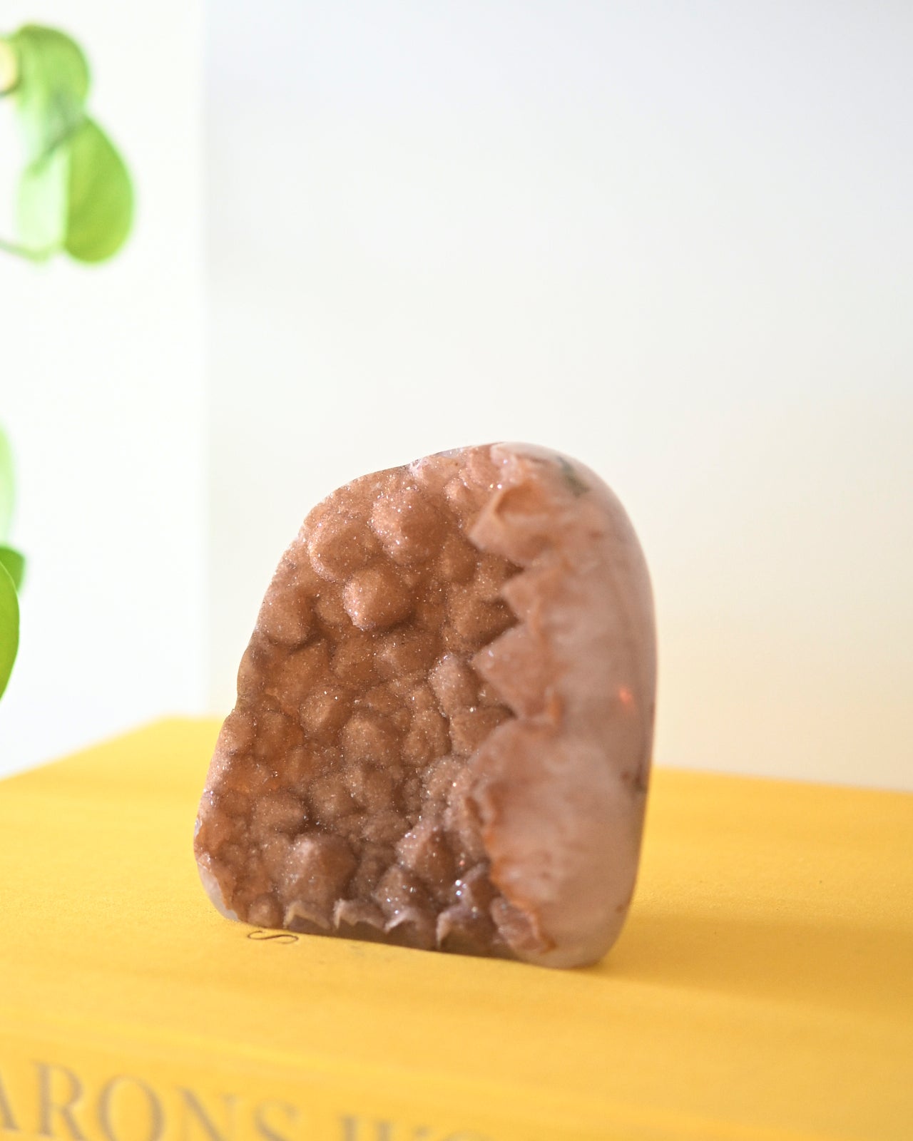 Natural Pink Amethyst Druzy Freeform - 1.4lbs Raw Crystal Specimen for Home Decor, Meditation & Healing Stone Collection