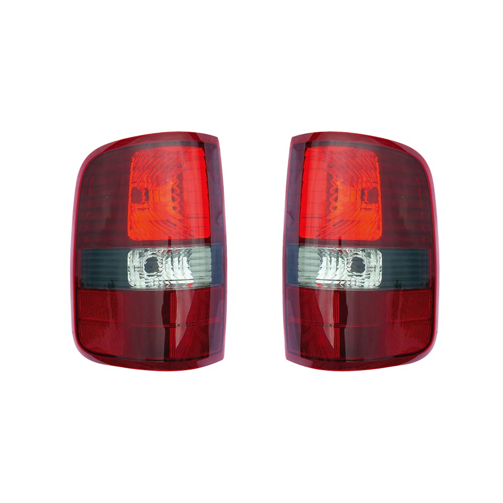 06-06 Ford F-150/F-250 Harley Davidson Black LED Tail Lights Pair Set - Left Driver & Right Passenger Side - Perfect for Night Driving & Custom Truck Upgrades