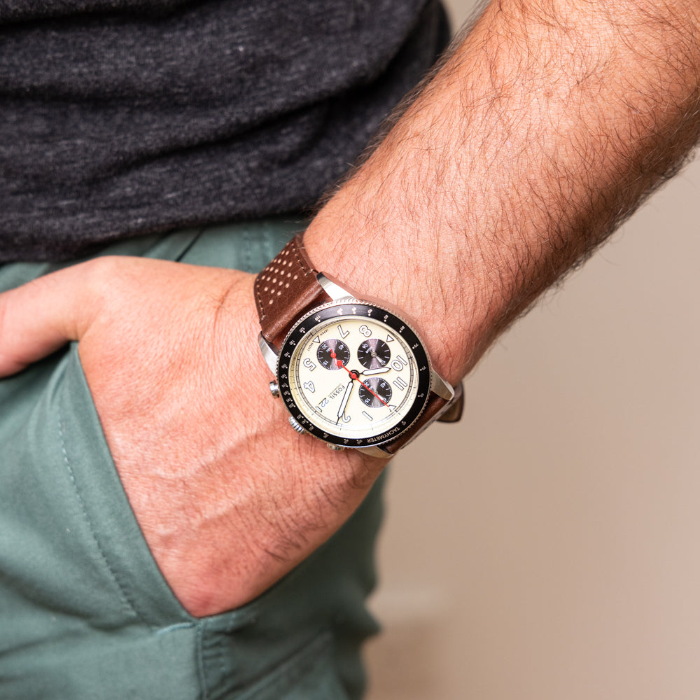 Fossil Sport Tourer FS6042 Chronograph Watch for Men - Stylish Analog Chronograph with Date Function - Perfect for Casual, Business & Outdoor Activities