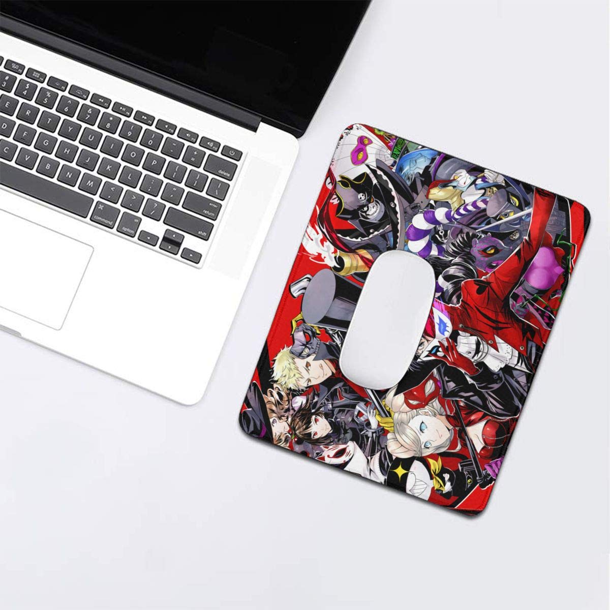 Sudopo K-Musculo Persona 5 Gaming Mouse Pad - Non-Slip Rubber Surface, Anime Design, 7.9 x 9.5 Inches - Perfect for PC Gaming, Office Work & Anime Enthusiasts