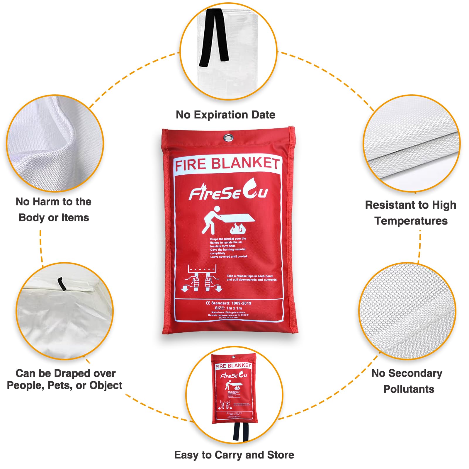 Fire Blanket 4 Pack - 40