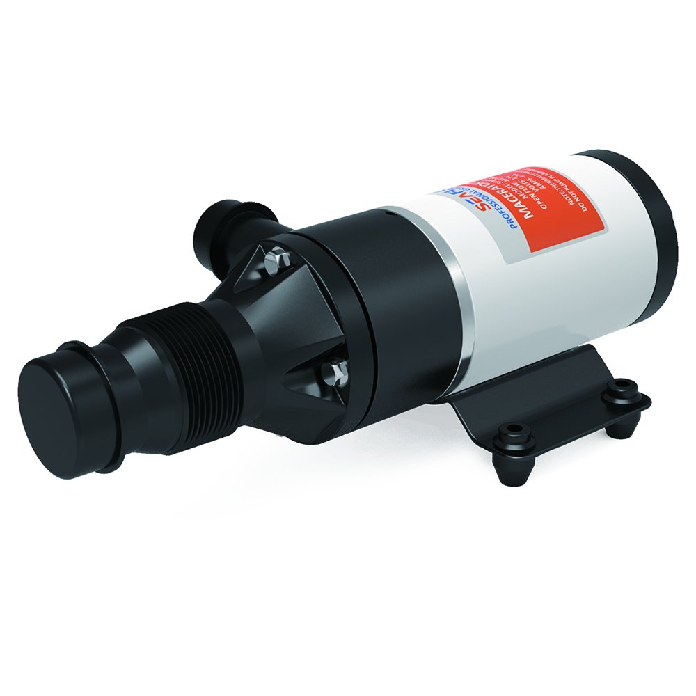 12V Seaflo Macerator Pump - Waste Water Pump with Ignition Protection for RVs, Boats, Marine & Industrial Mobile Kitchen Appliances | Ideal for Off-Grid Living, Camping & Marine Sanitation Systems