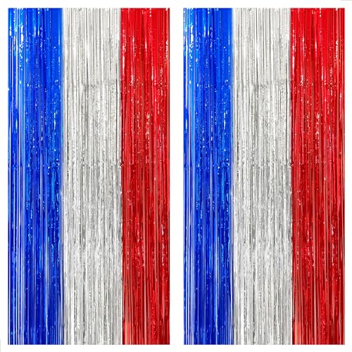 Red, Silver, and Blue