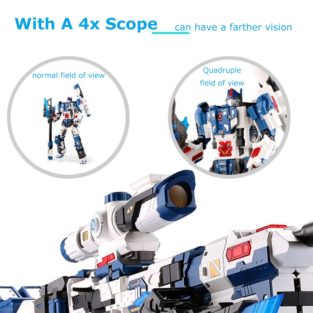 NBK Deformation Robot Toy - King of Sniper Rifle Action Figure - Oversized Deformed Collectible Gift for Kids & Adults | Perfect for Display, Play & Collection