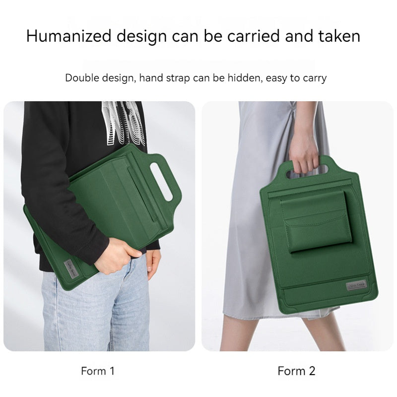 Premium Laptop Sleeve for Business & Travel - Durable Interior Case with Removable Phone Stand - Perfect for Office, Commuting & Airplane Use (Model: 673706775510)
