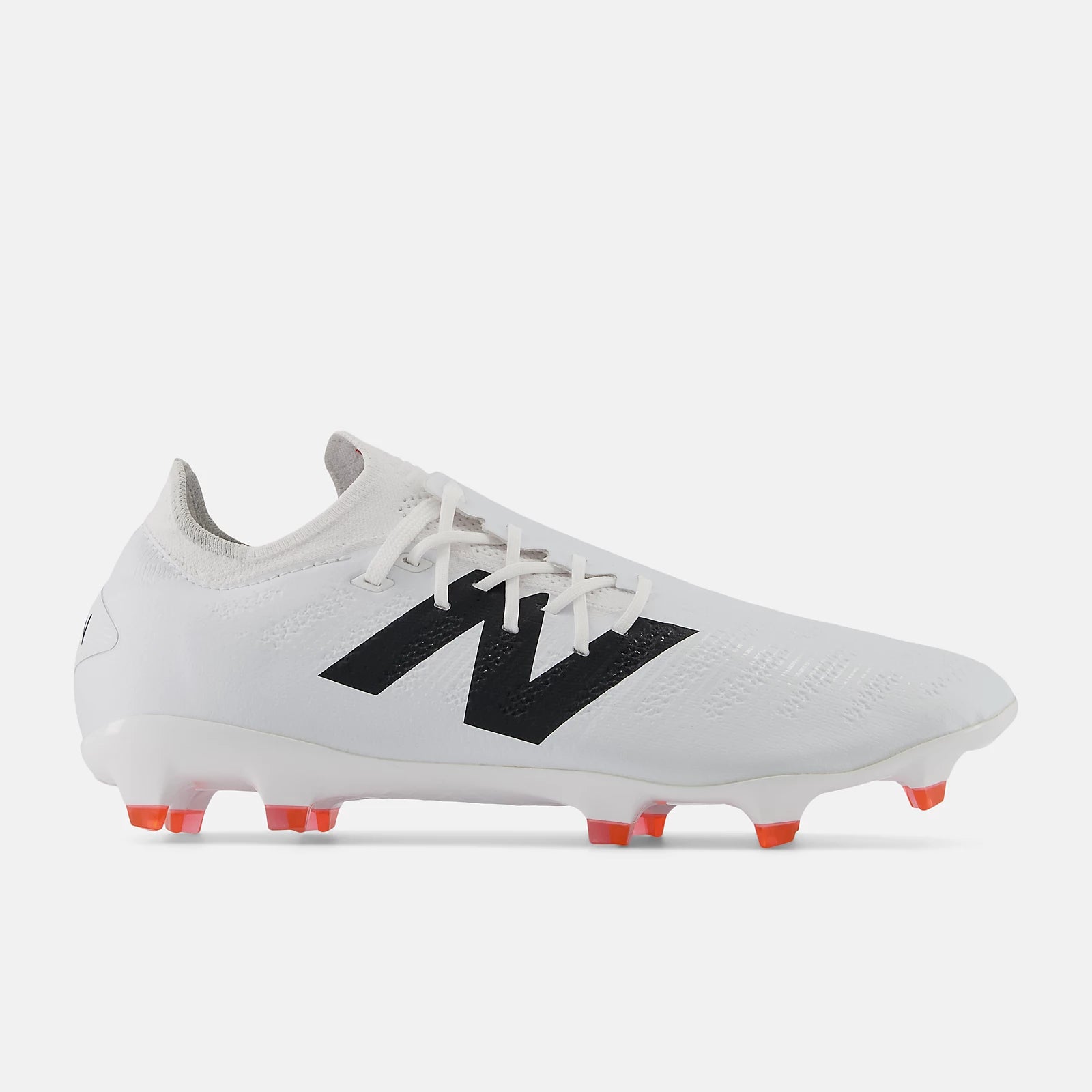 New Balance Furon Pro v7+ FG Soccer Cleats - White/Black/True Red - Lightweight Performance Football Boots for Firm Ground - Perfect for Competitive Matches & Training Sessions