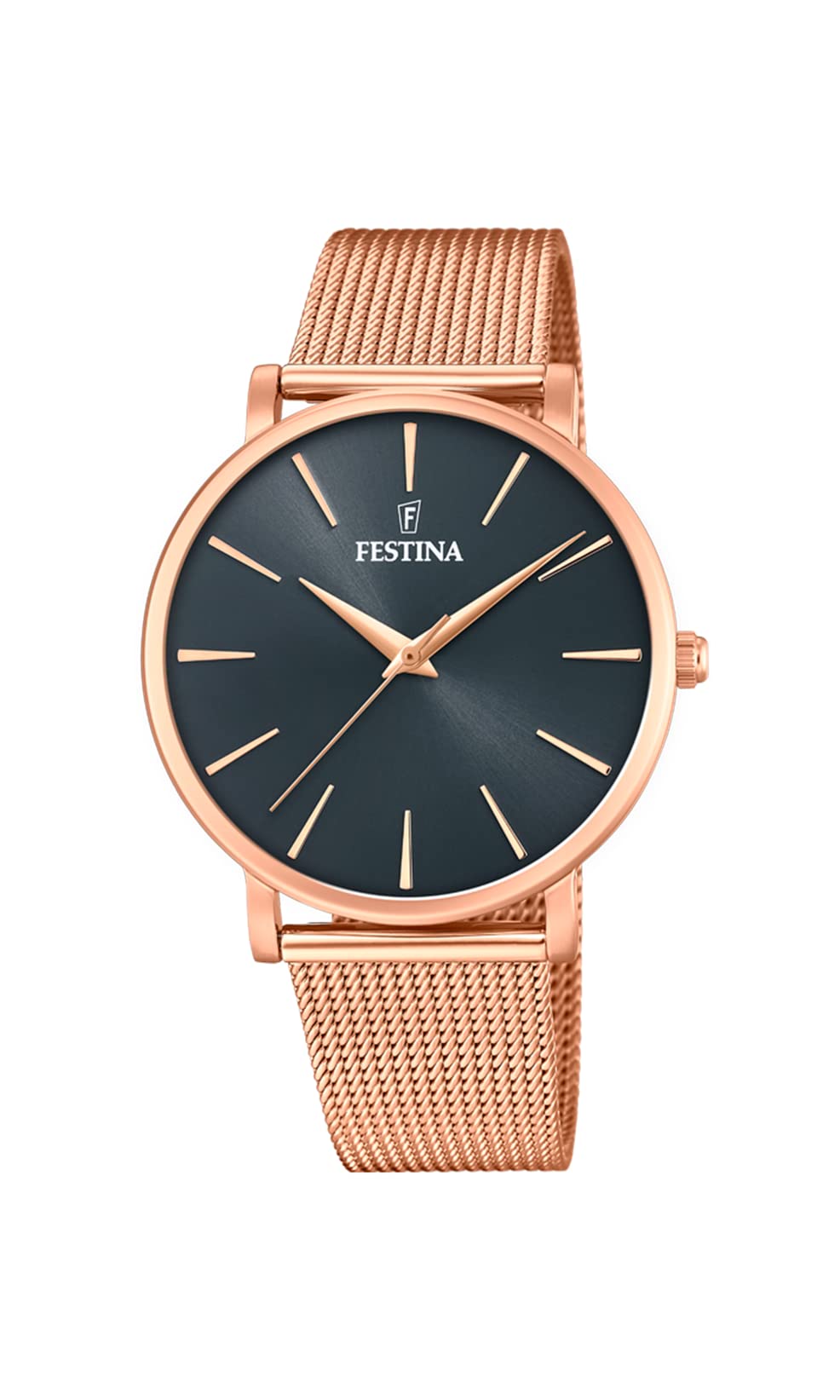 Festina Women's Rose Gold Stainless Steel Quartz Watch - Elegant Dress Watch for Women, Water Resistant, Perfect for Office, Party & Everyday Wear (Model F20477/2)