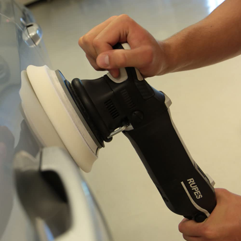 RUPES LHR21 Mark III Car Buffer Polisher - Variable Speed Orbital Cleaner for Detailing & Washing