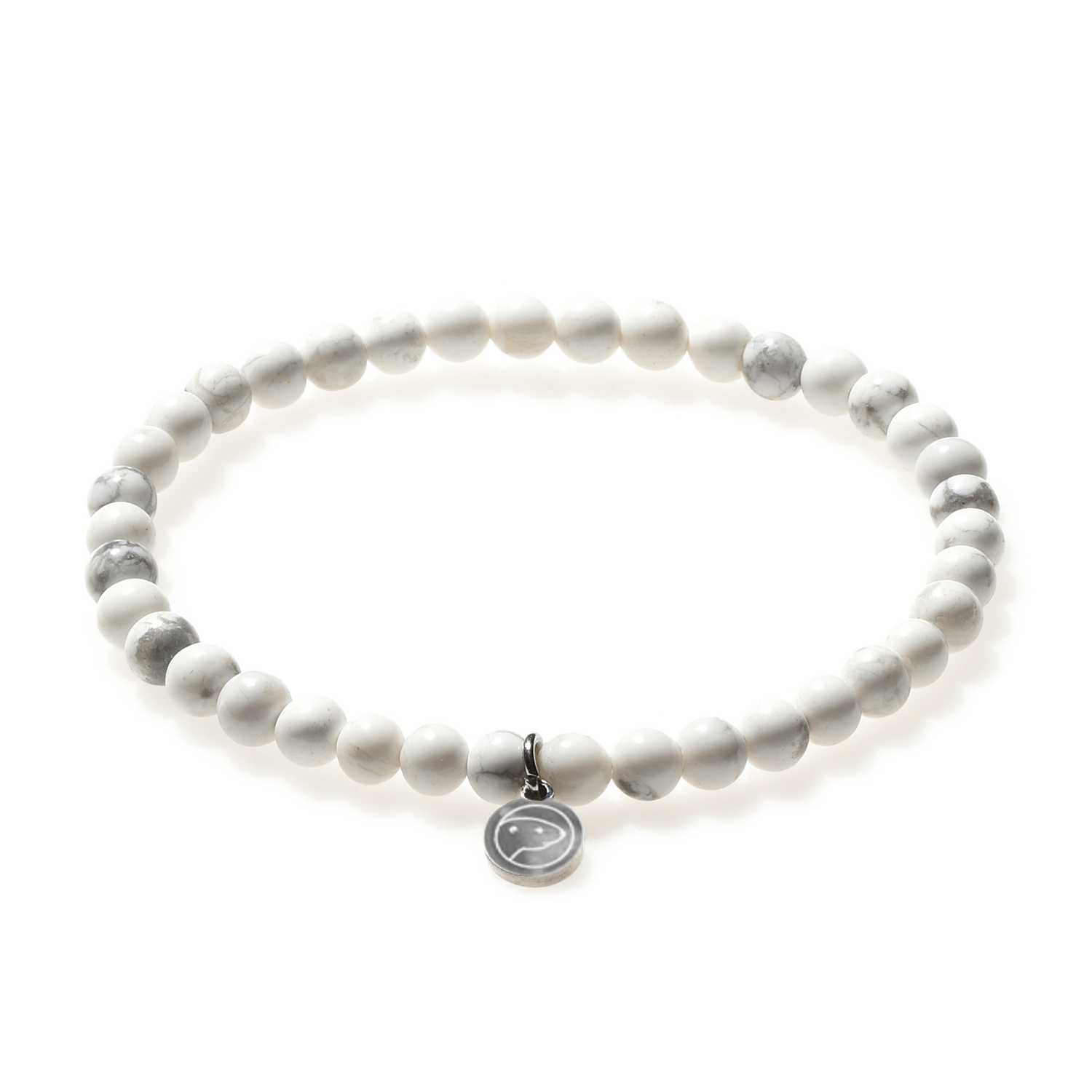 Howlite Stone Bracelet for Women - Mini Beaded Healing Crystal Jewelry for Stress Relief & Positive Energy - Perfect for Meditation, Yoga & Spiritual Gifts