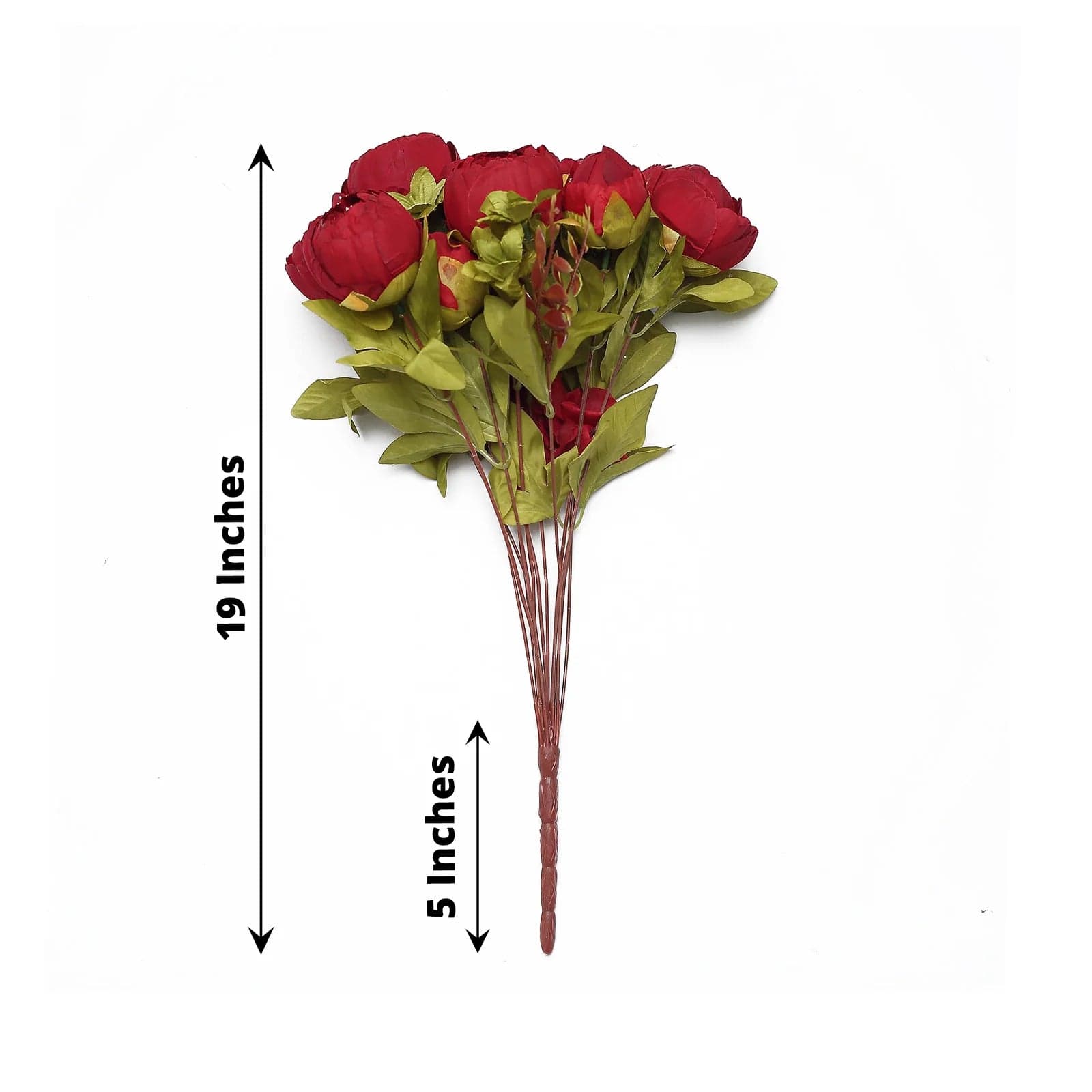 2 Pack 19 Stems Silk Peony Flowers Artificial Floral Arrangement - Perfect for Home Decor, Wedding Centerpieces & Office Tabletop Decoration