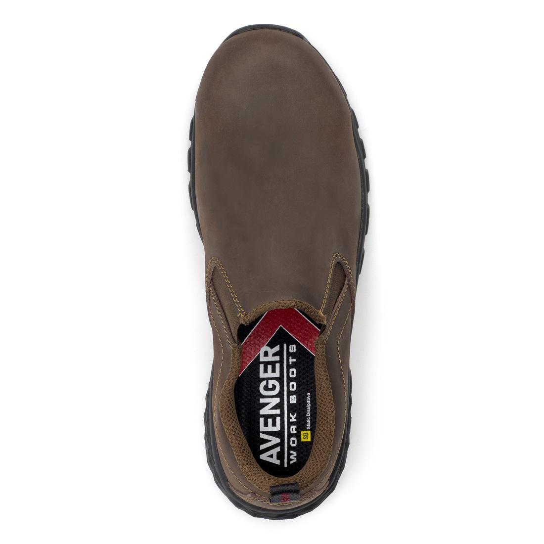 SD10 Composite Toe Work Shoes for Men - Lightweight Safety Boots for Construction & Industrial Use - Brown