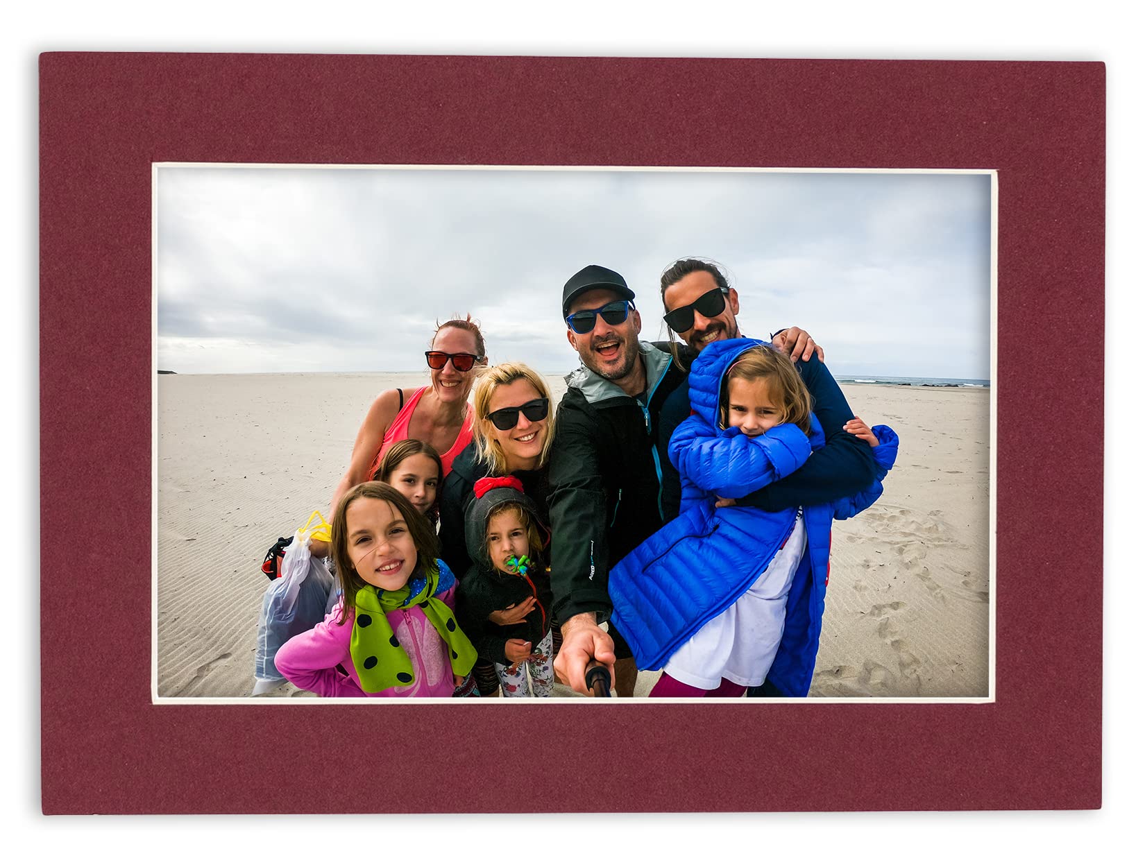 22x28 Inch Precut Maroon Acid-Free Picture Matboard - 10 Pack Bevel Cut Mats for 20x24 Photos & Artwork - Perfect for Framing, Scrapbooking, Home Decor & Gallery Displays