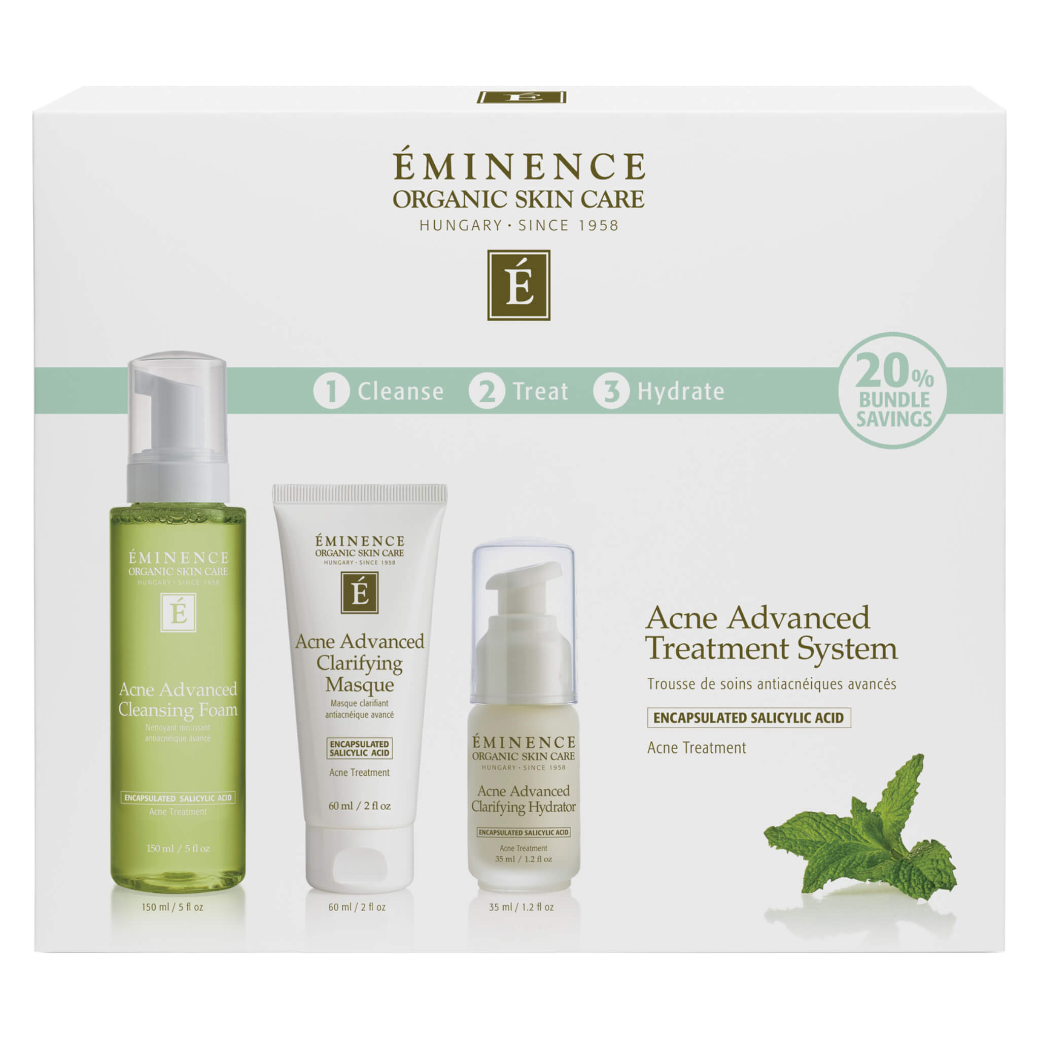 Best Acne Advanced Treatment System for Clear Skin - Dermatologist Recommended for Face & Body Care