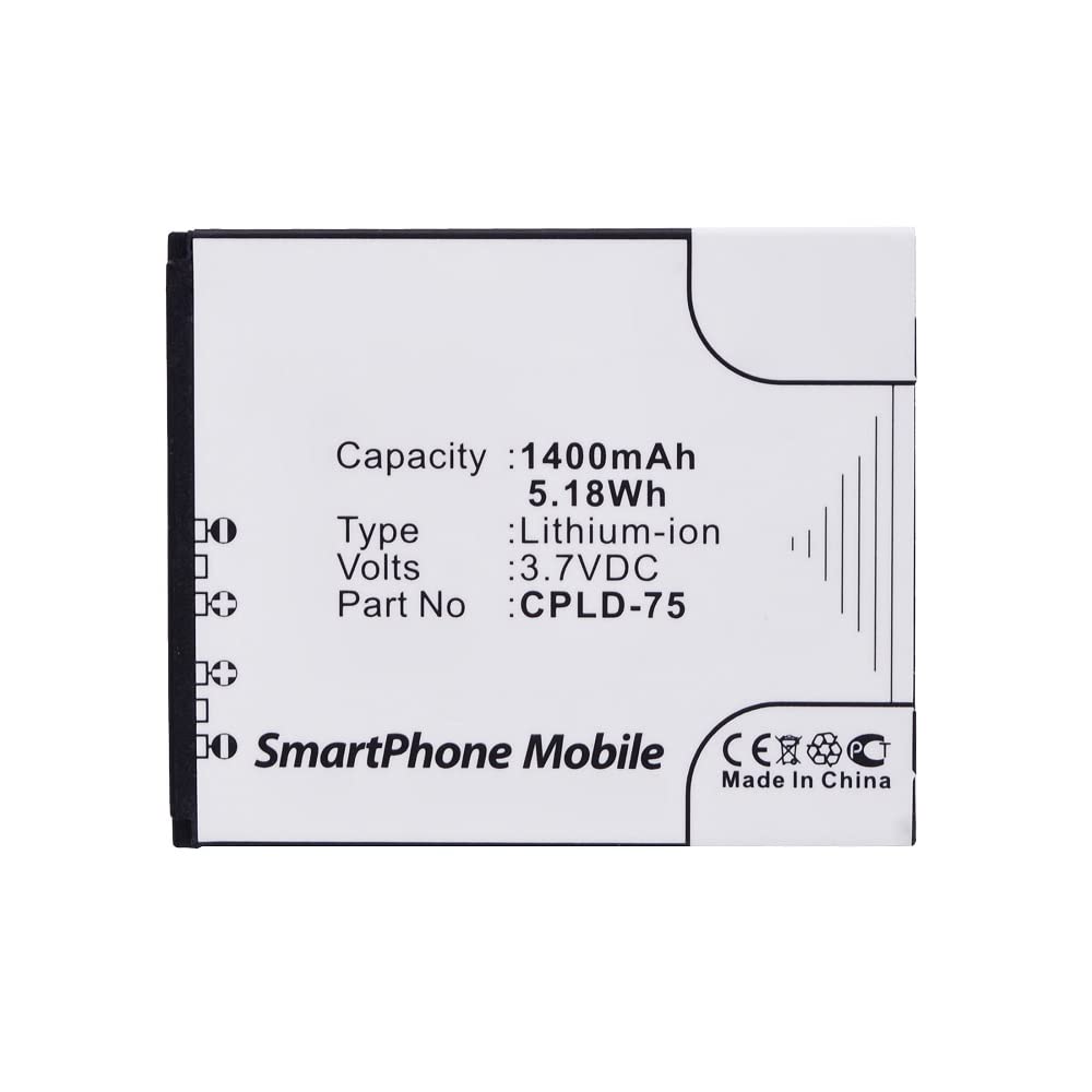 Synergy Digital Coolpad CPLD-75 Battery - 1400mAh Li-ion for Extended Use
