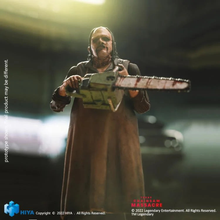Hiya Toys Texas Chainsaw Massacre (2022) Leatherface 1/18 Scale Action Figure - Collectible Horror Movie Character Model for Display & Diorama Scenes