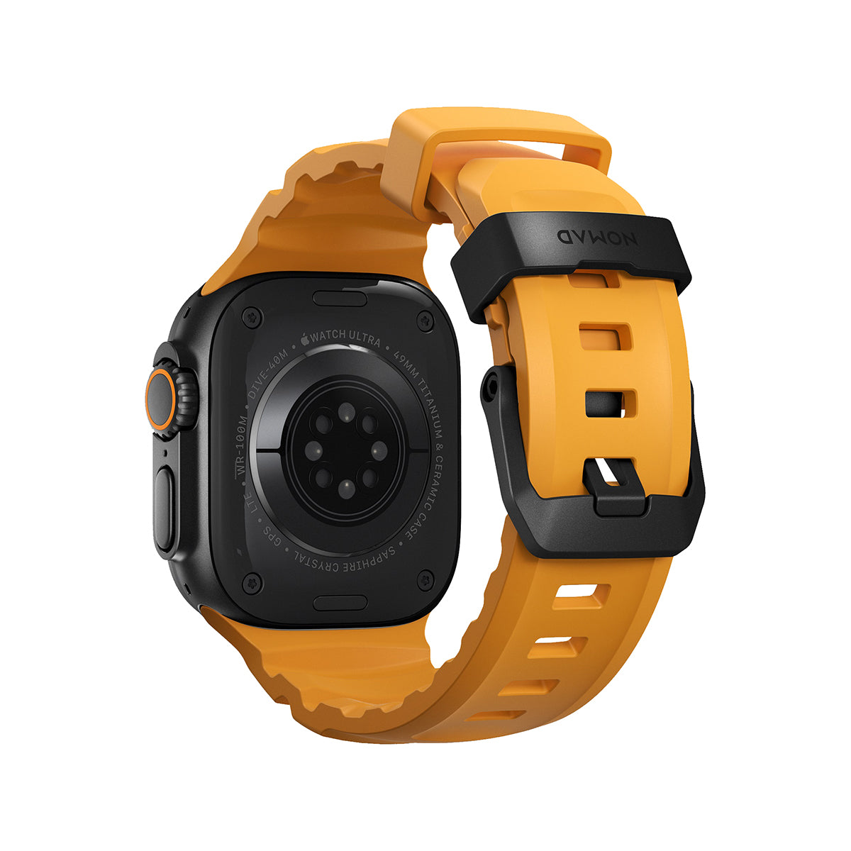 NOMAD Rocky Point Band for Apple Watch 44mm & 46mm - Ultra Compatible - Black Stainless Steel Hardware - Durable & Stylish for Outdoor Adventures & Everyday Wear