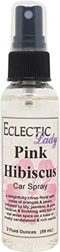 Premium Pink Hibiscus Car Air Freshener Spray - 2 oz | Long-Lasting Fragrance for Cars, Trucks & SUVs | Eliminates Odors & Freshens Air