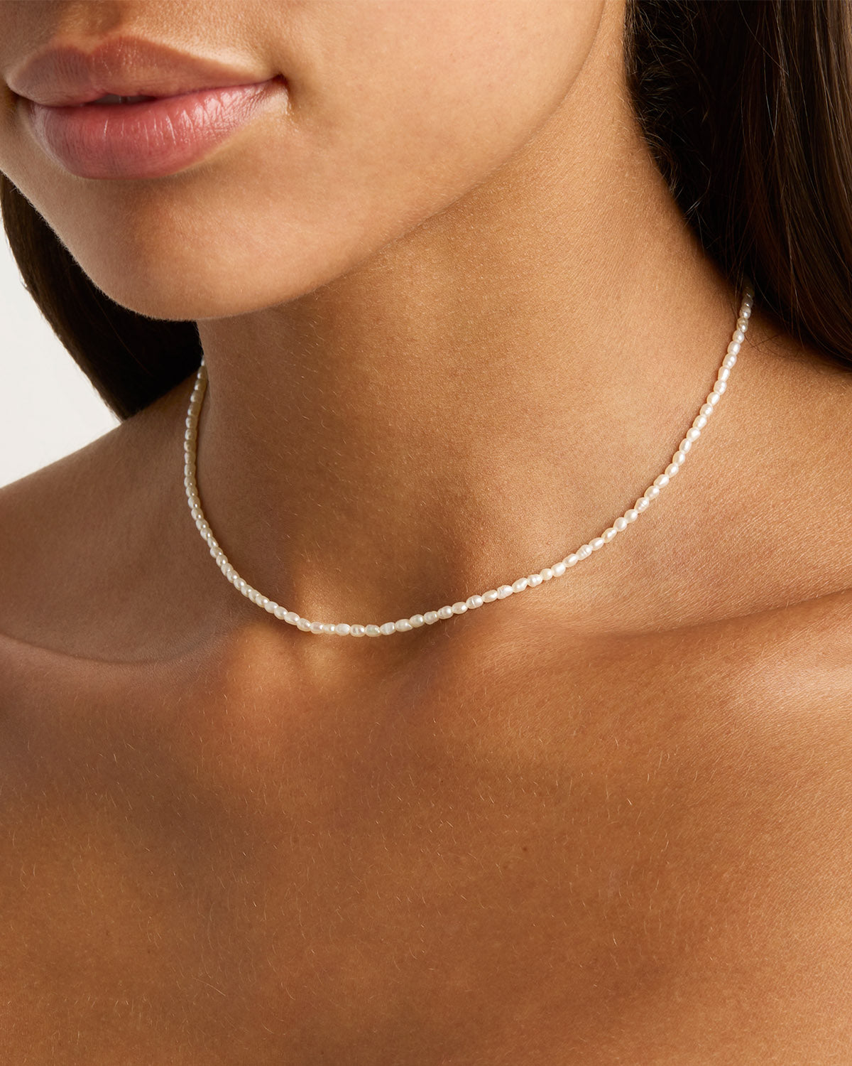 18K Gold Vermeil Moonlight Choker Necklace for Women - Elegant Layering Jewelry for Date Night & Special Occasions