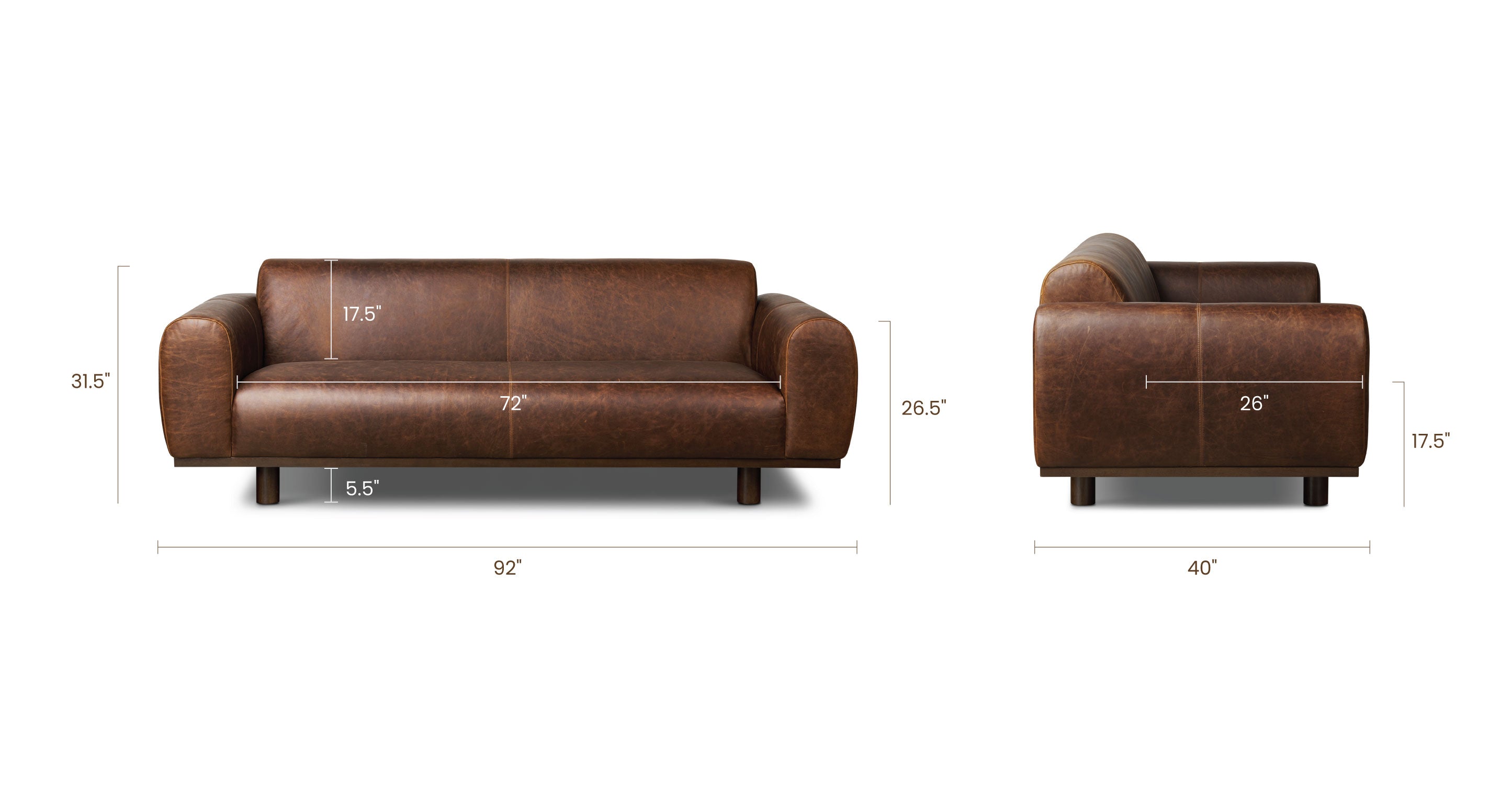 Brescia Sofa - Modern Luxury Sectional Couch for Living Room, Lounge & Home Theater | Comfortable & Stylish Furniture for Relaxation & Entertainment