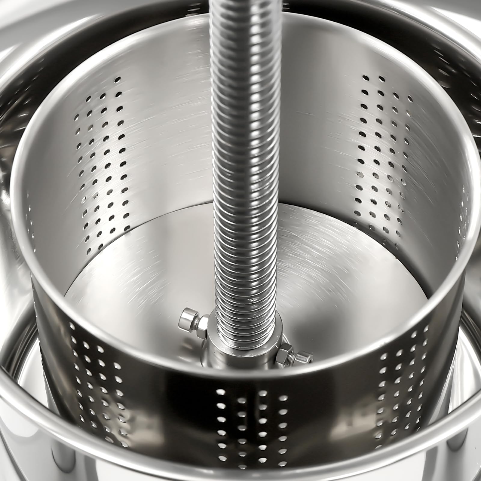 Premium Dual Stainless Steel Fruit Wine Press & Cheese Press Kit - 0.7Gal Manual Juice Maker for Apples, Pears, Grapes & Honey - Perfect for Home Brewing, Cider Making & Artisan Cheese Production