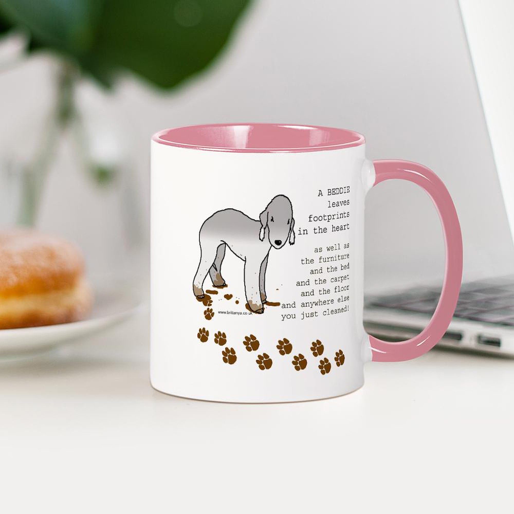 Bedlington Terriers Ceramic Coffee Mug 11 oz (325 ml) - Perfect for Tea, Hot Chocolate & Office Use - Cute Dog Lover Gift Idea