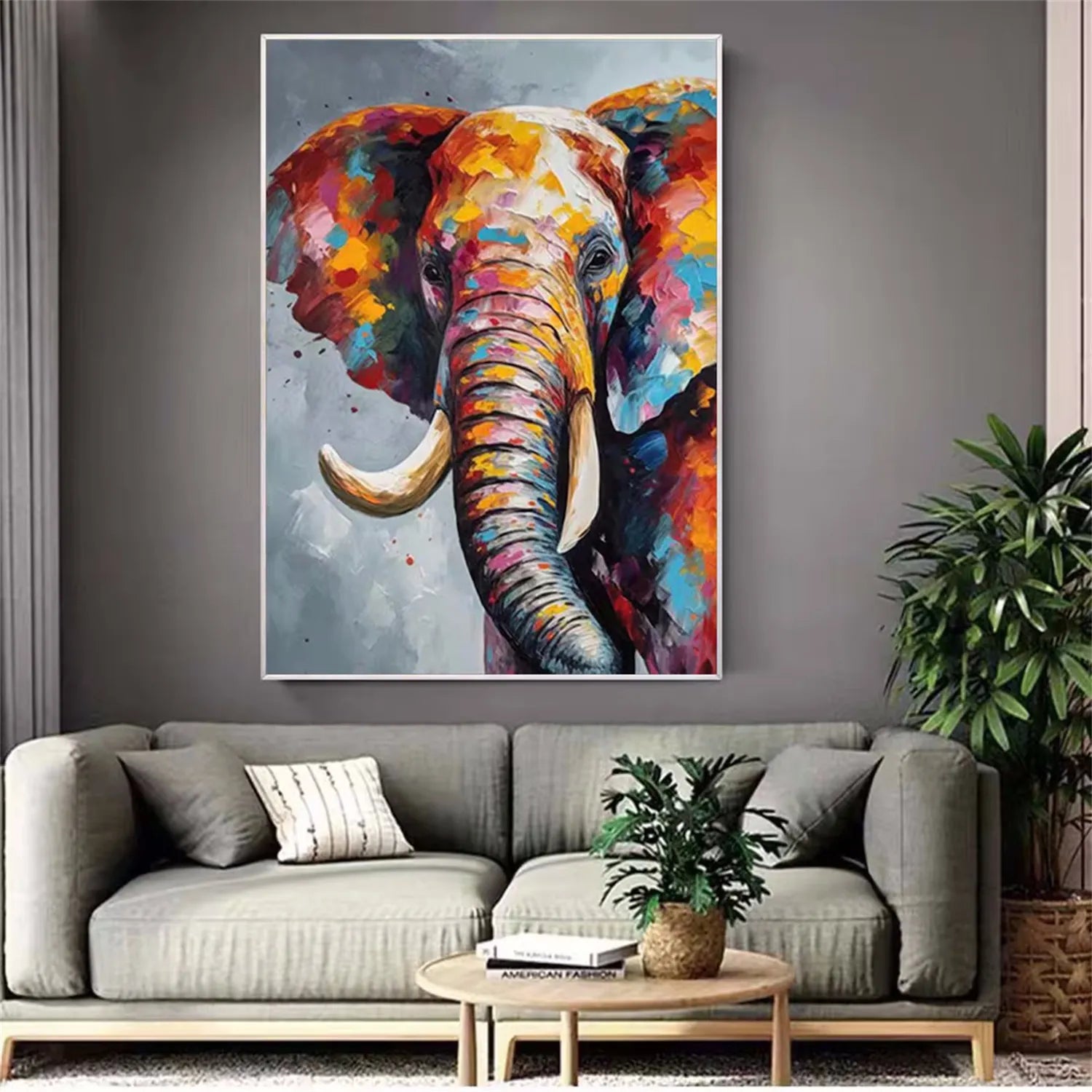 Animal Art Painting #AP092 - Handmade Canvas Wall Decor for Living Room, Bedroom & Office - Wildlife & Nature Inspired Artwork