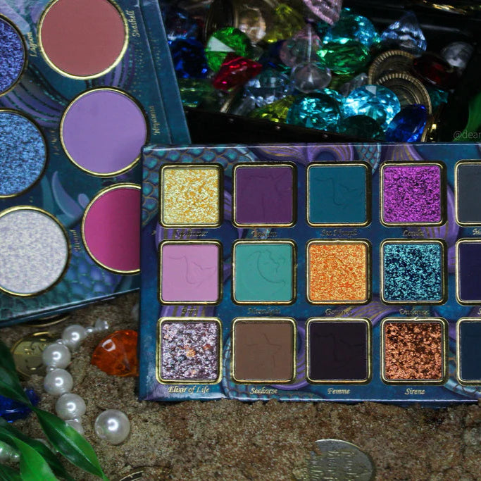 Mermaid Eyeshadow Palette Bundle - 12 Vibrant Colors for Stunning Makeup Looks | Perfect for Parties, Cosplay & Everyday Glam