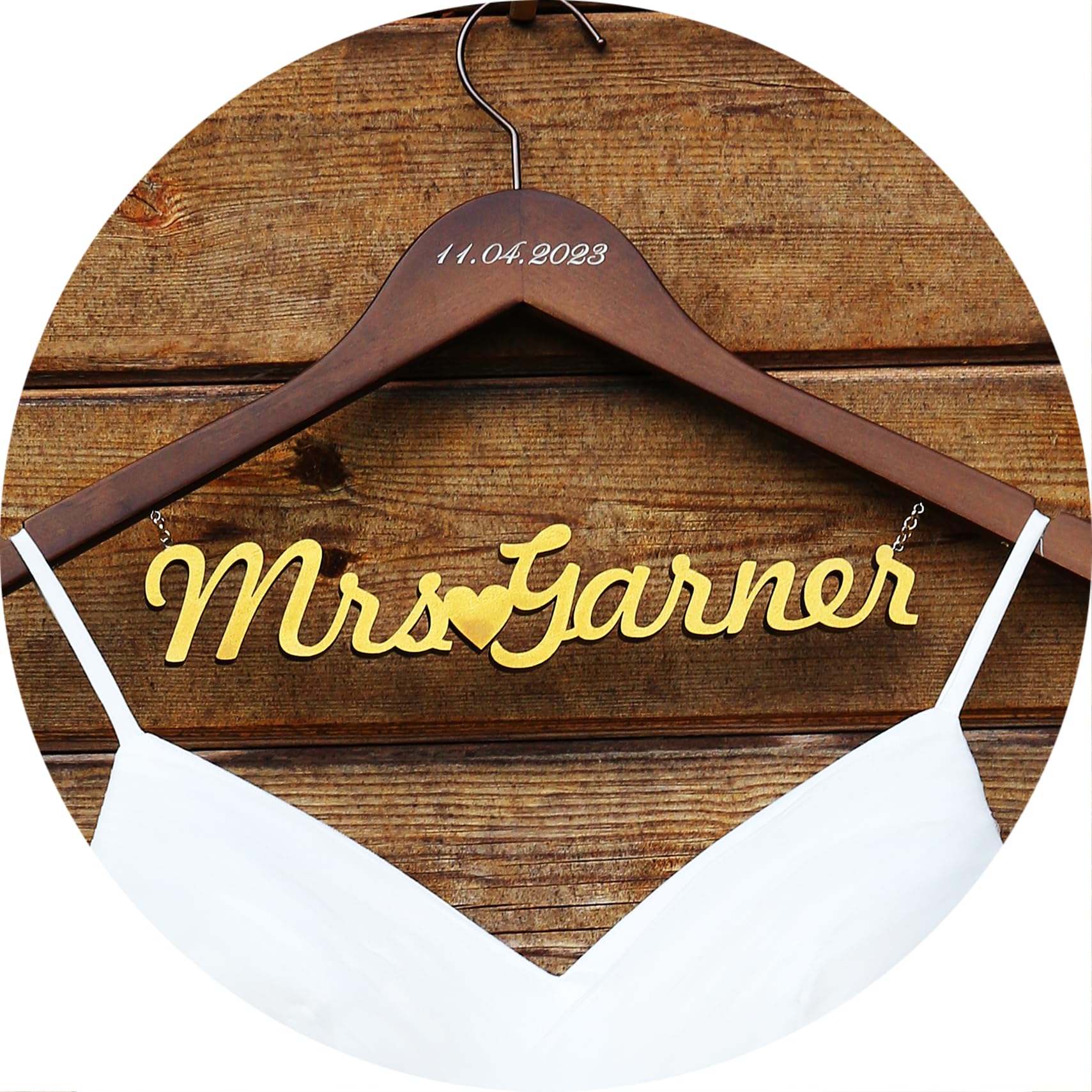 Personalized Wooden Bride Hanger - Custom Wedding Hanger with Engraving for Brides, Bridesmaids & Doctors - Perfect Gift for Wedding, Bridal Shower & Special Occasions