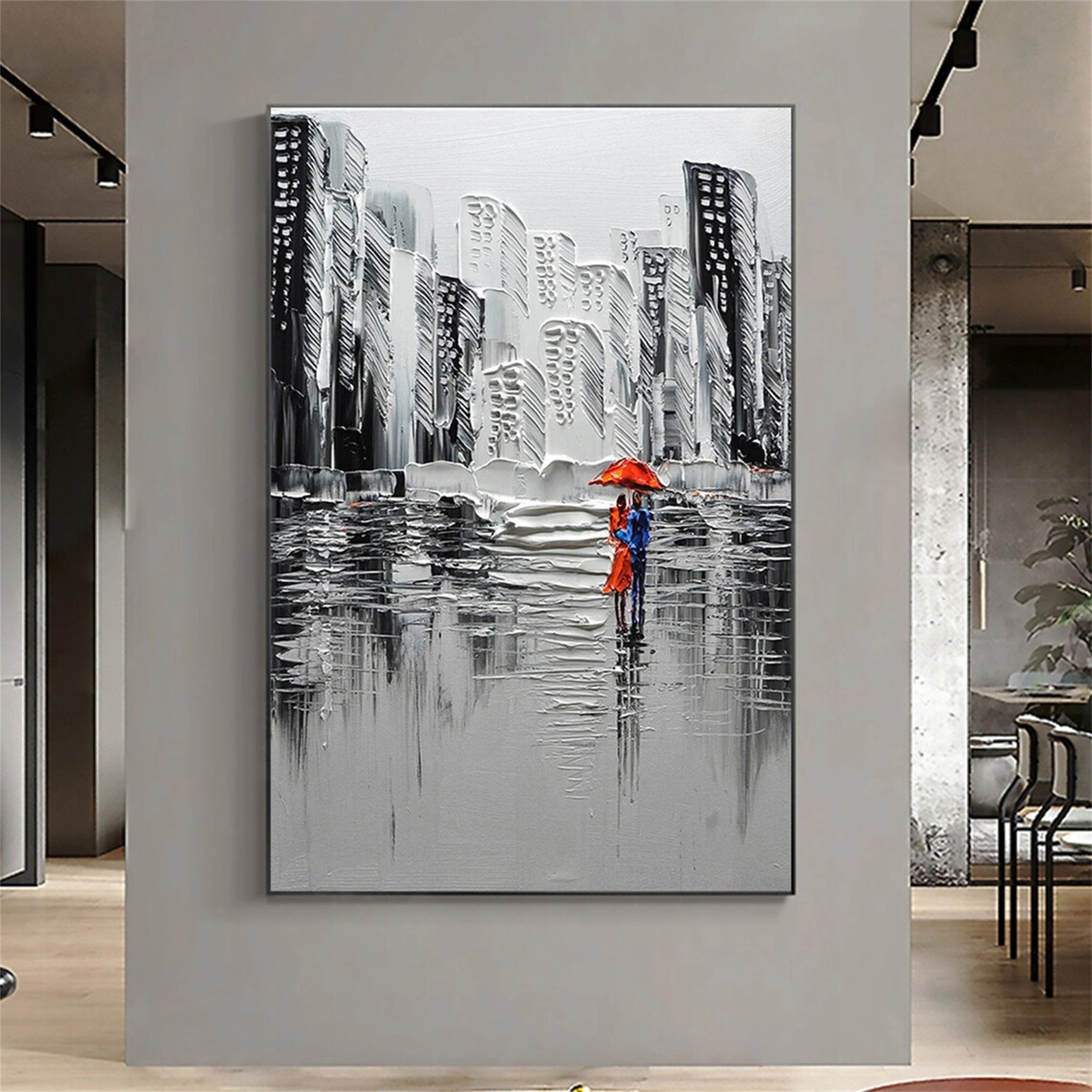 Urban Landscape Painting #UL 019 - Modern Wall Art for Living Room, Office & Bedroom Decor