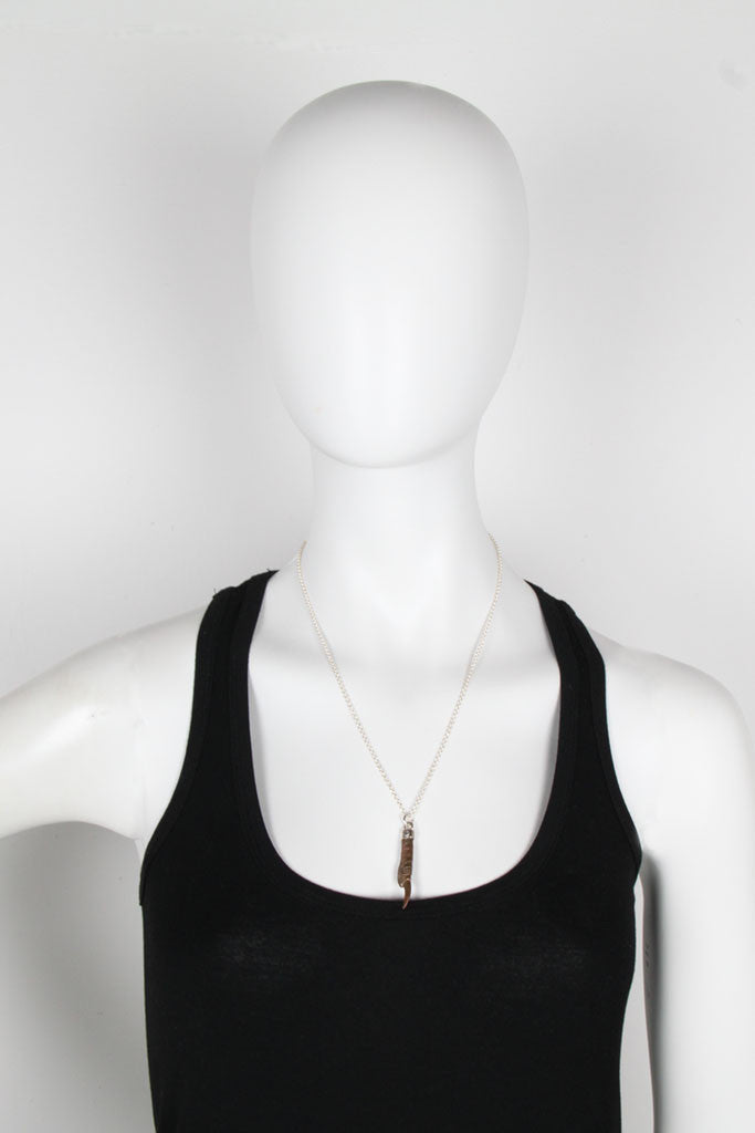 Pukeho Claw Small Necklace for Women - Bronze Jewelry Pendant with Chain - Perfect for Everyday Wear, Gifts & Boho Fashion