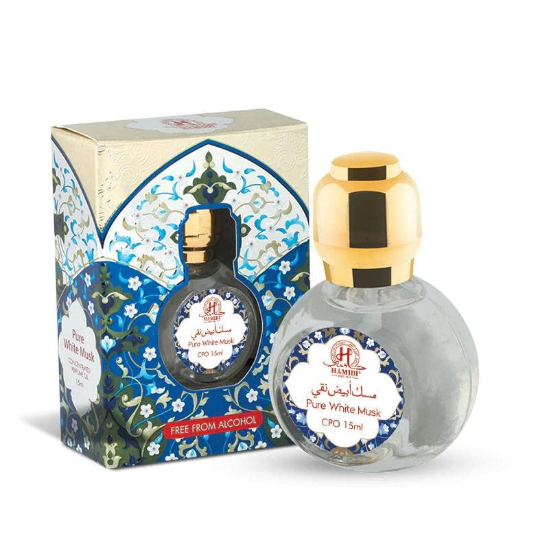 Pure White Musk CPO 15ml Attar by Hamidi | Alcohol-Free Perfume Oil for Men & Women | Long-Lasting Arabic Fragrance | Concentrated Scent | Perfect for Daily Wear, Special Occasions & Gift Giving