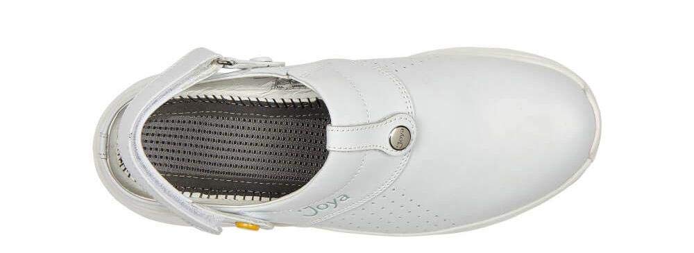 Joya Women's IQ ESD Leather White Sandals Size 9 US - Comfortable & Stylish Summer Shoes for Work, Casual Wear & Outdoor Activities