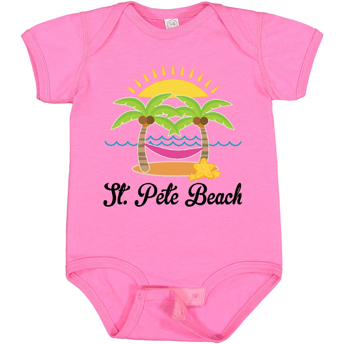 Inktastic St. Pete Beach Florida Vacation Baby Bodysuit - Cute Florida Travel Outfit for Infants & Toddlers - Perfect for Beach Trips, Family Vacations & Photo Shoots