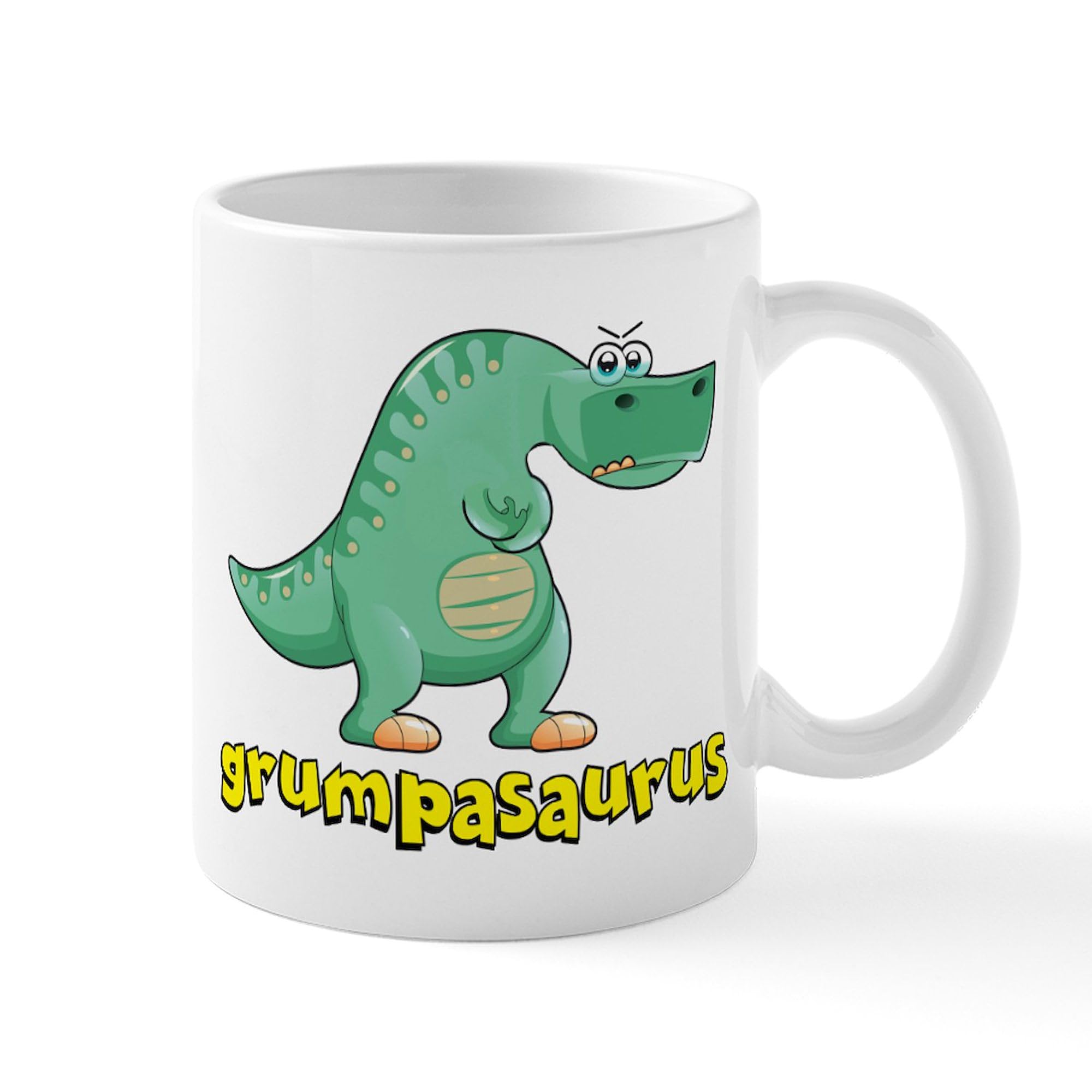 Grumpasaurus Dinosaur 11 oz (325 ml) Ceramic Coffee Mug - Funny Novelty Gift for Office, Home & Gifts for Dinosaur Lovers
