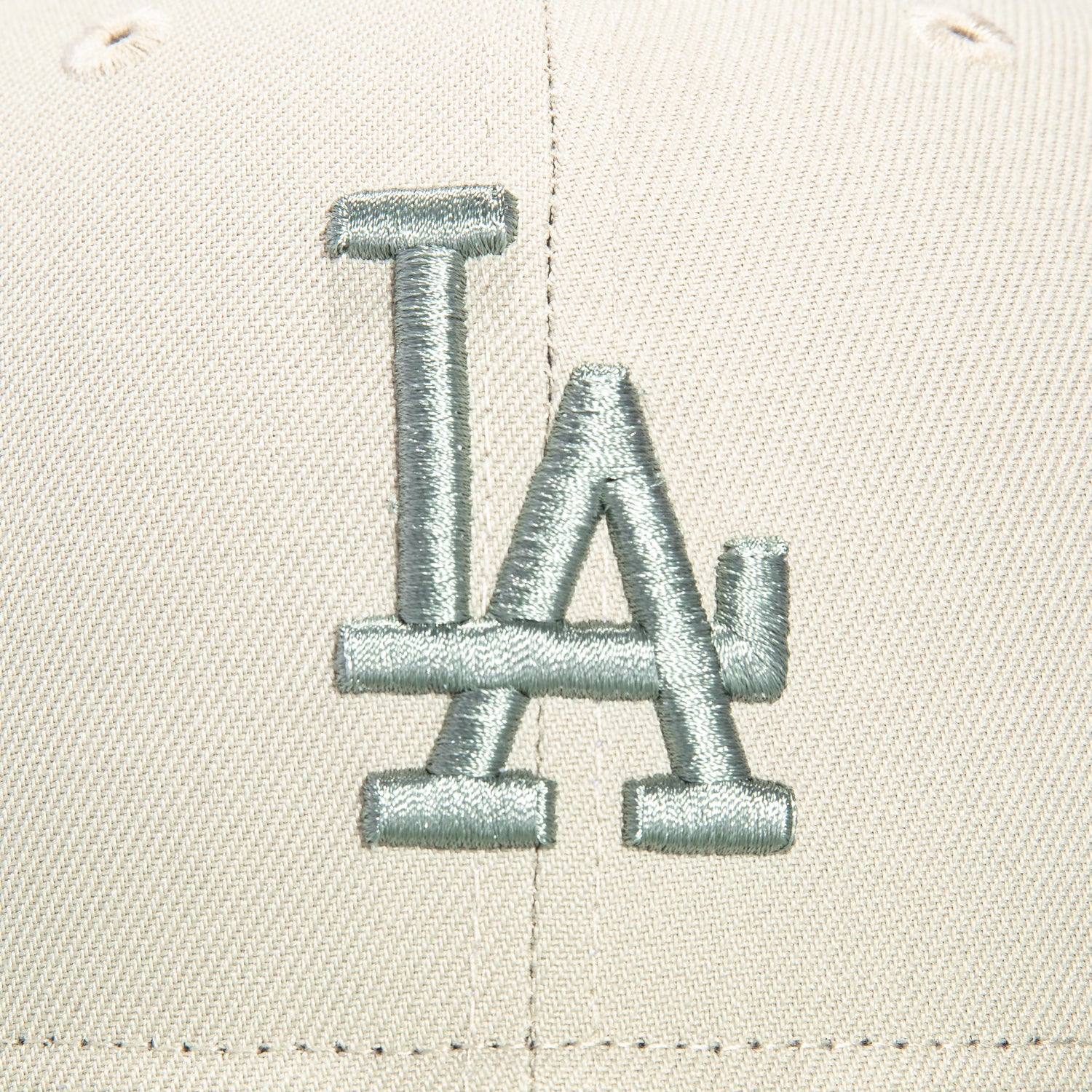 New Era 59Fifty Los Angeles Dodgers Baseball Cap - Stone & Everest Green - Adjustable Snapback Hat for Men & Women - Perfect for Baseball Games, Streetwear & Casual Outfits