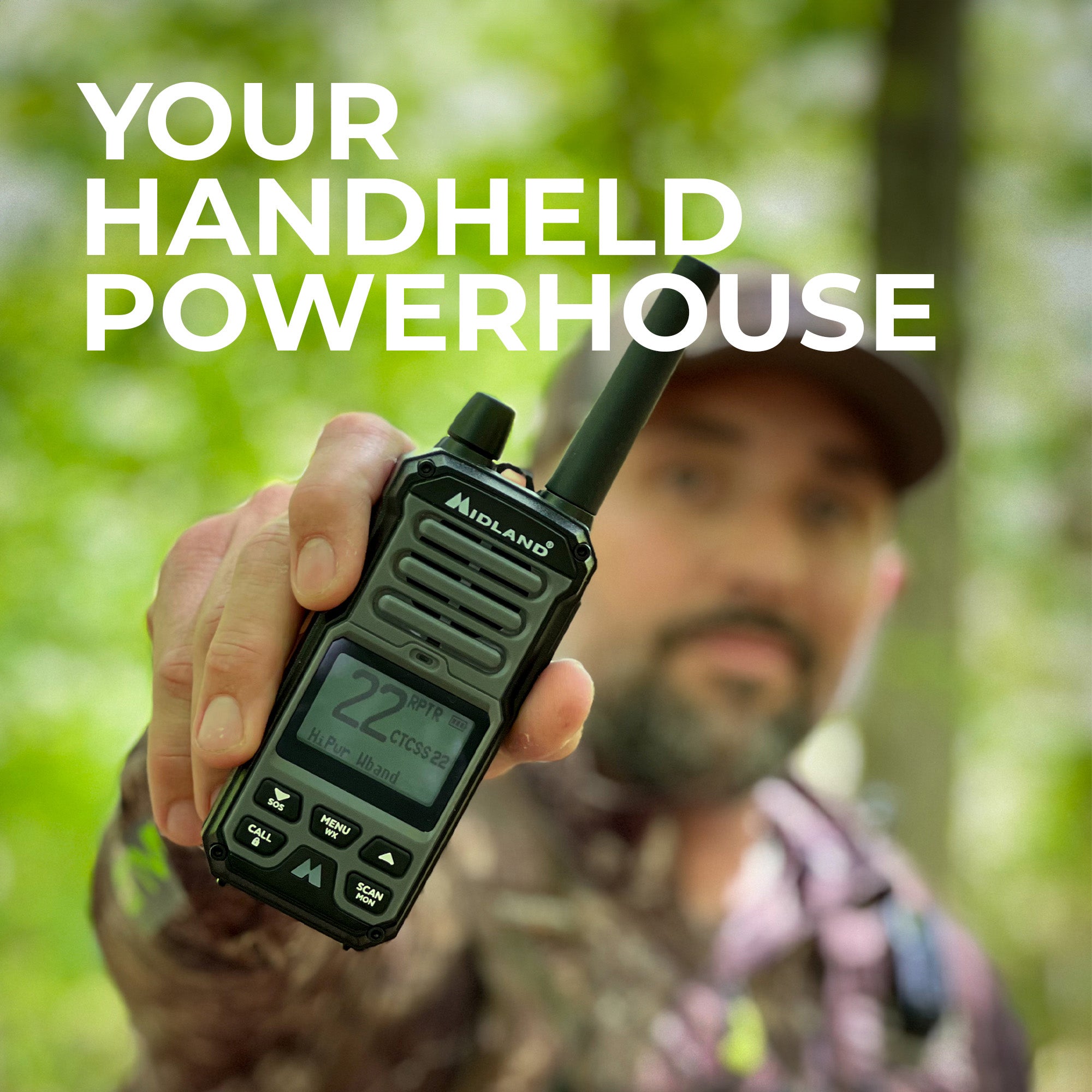 GXT67 GMRS 5 Watt Walkie Talkie - Long Range Two Way Radio with 22 Channels & NOAA Weather Alerts | Perfect for Hiking, Camping, and Outdoor Adventures