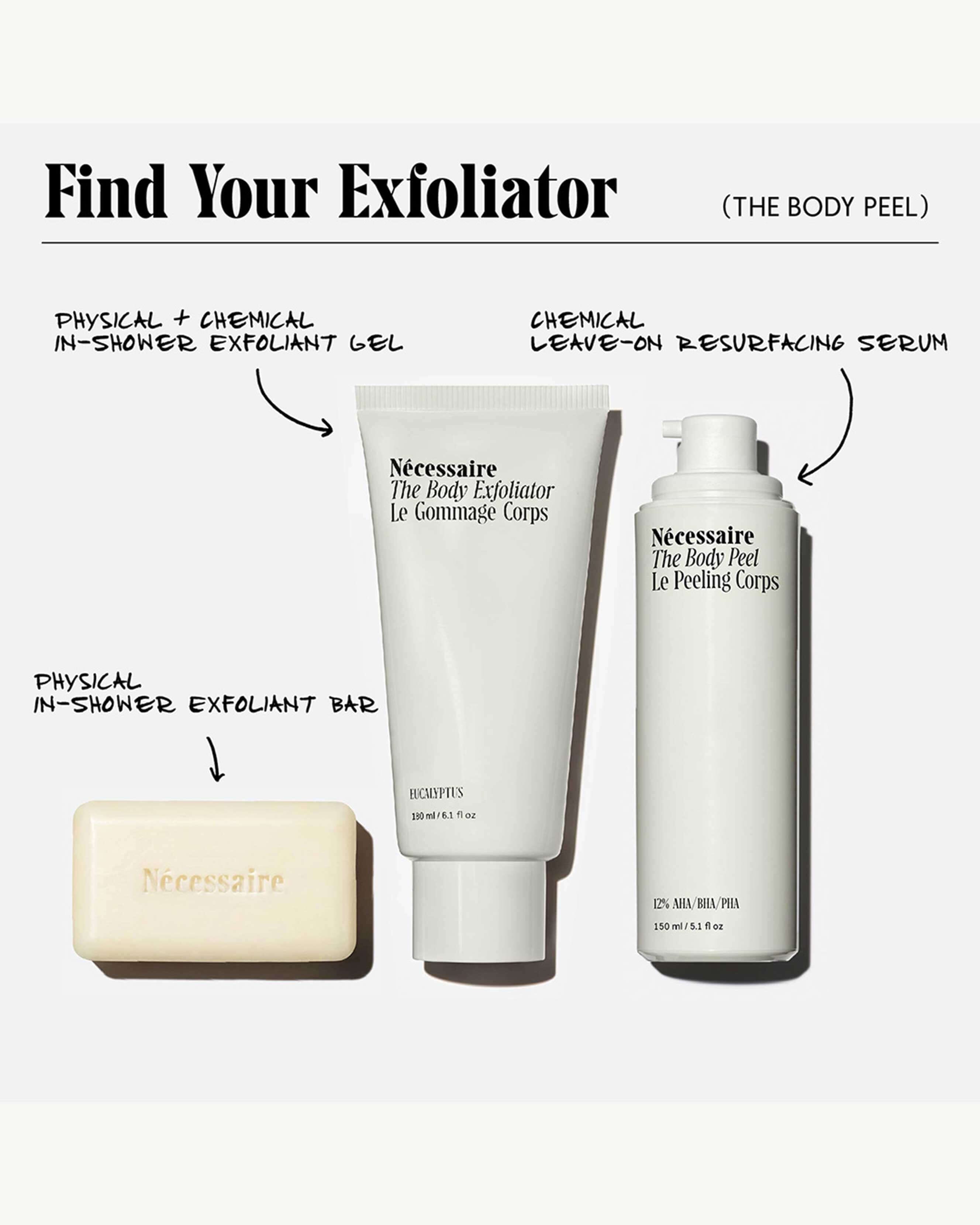 Exfoliating Body Peel for Smooth Skin - Gentle & Effective Body Scrub for Dry Skin Care - Perfect for Pre-Shave & Post-Sun Skincare Routine