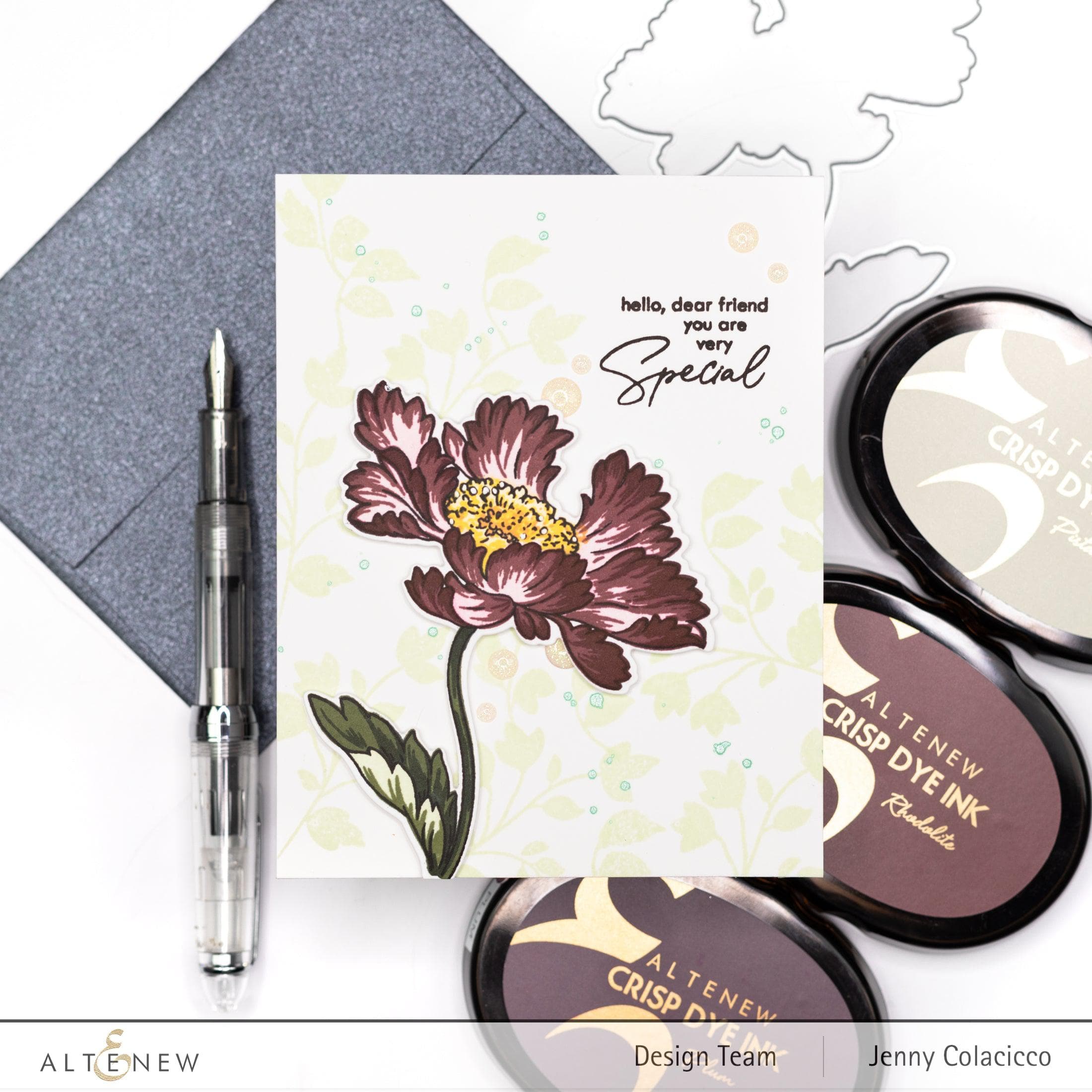 Candystripe Cosmos Layering Stamp & Die Set for Card Making - Floral DIY Scrapbooking & Paper Crafting Supplies for Handmade Greeting Cards, Invitations, and Home Decor Projects
