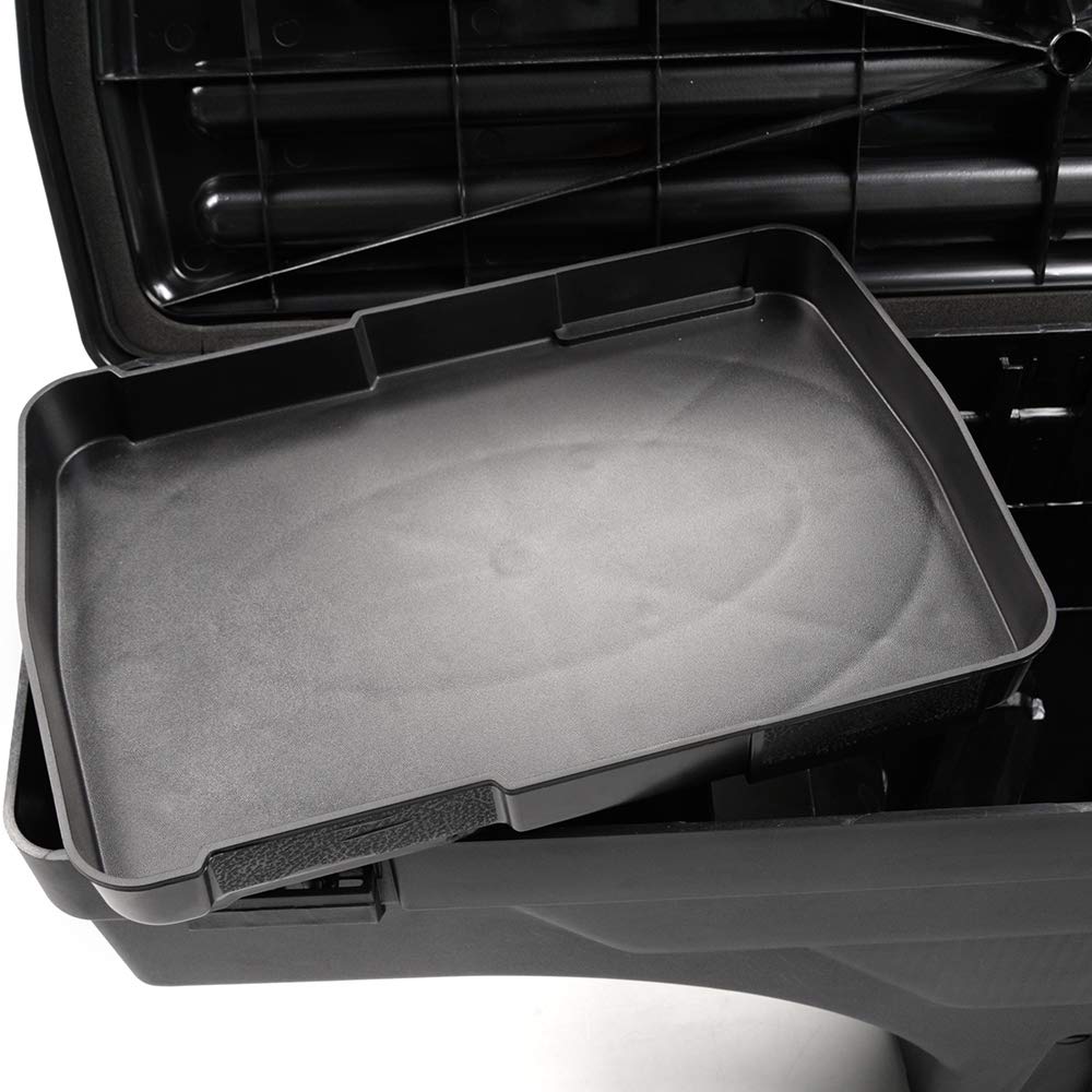 Lockable Passenger Side Truck Storage Box for Chevrolet Silverado & GMC Sierra 1500/2500/3500 HD (2007-2018) - Black Wheel Well Tool Box | Right Rear Installation | Perfect for Road Trips, Camping & Work Site Organization