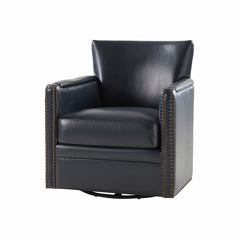 Gloria Genuine Leather Swivel Chair - 360° Rotating Office Chair with Adjustable Height for Home & Office Workspace - Perfect for Conference Rooms, Study Desks and Executive Offices