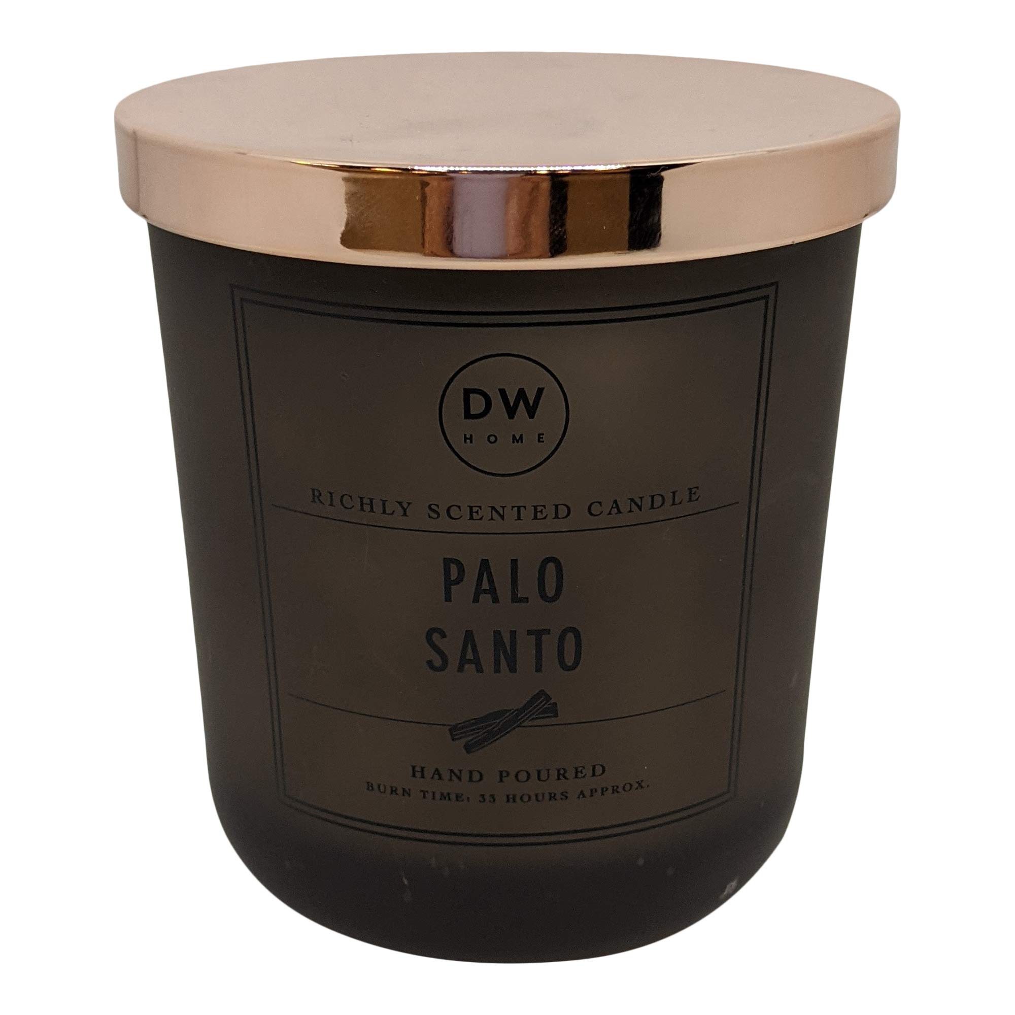 DW Home Palo Santo Medium Single Wick Candle - Natural Soy Wax Aromatherapy Candle for Relaxation & Stress Relief | Perfect for Yoga, Meditation & Home Decor