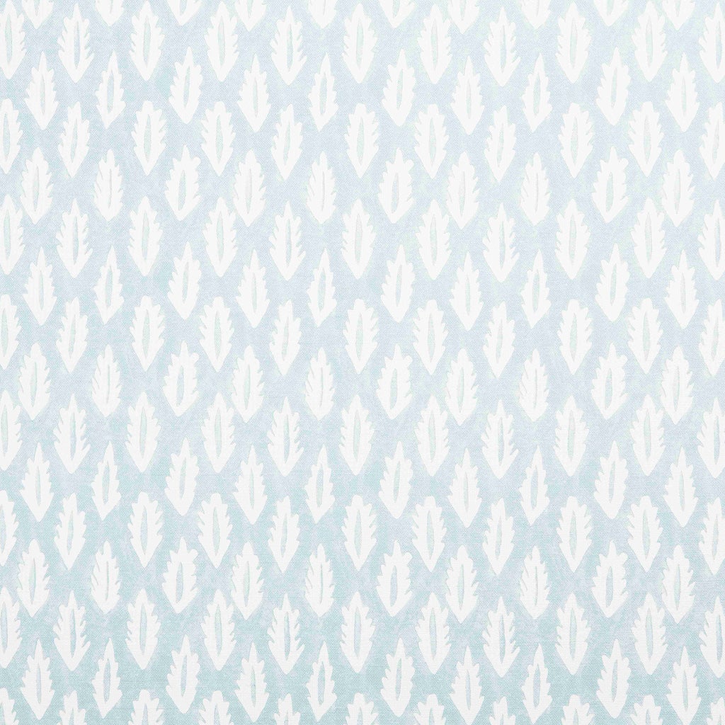 Forest Printed Linen Cotton Fabric - Duck Egg Blue Sample for Home Decor, Upholstery & DIY Crafts