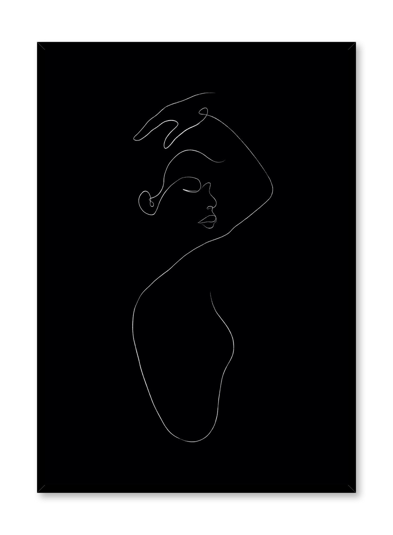In The Feels Black Wall Art Poster - Inspirational Quote Decor for Living Room, Bedroom & Office