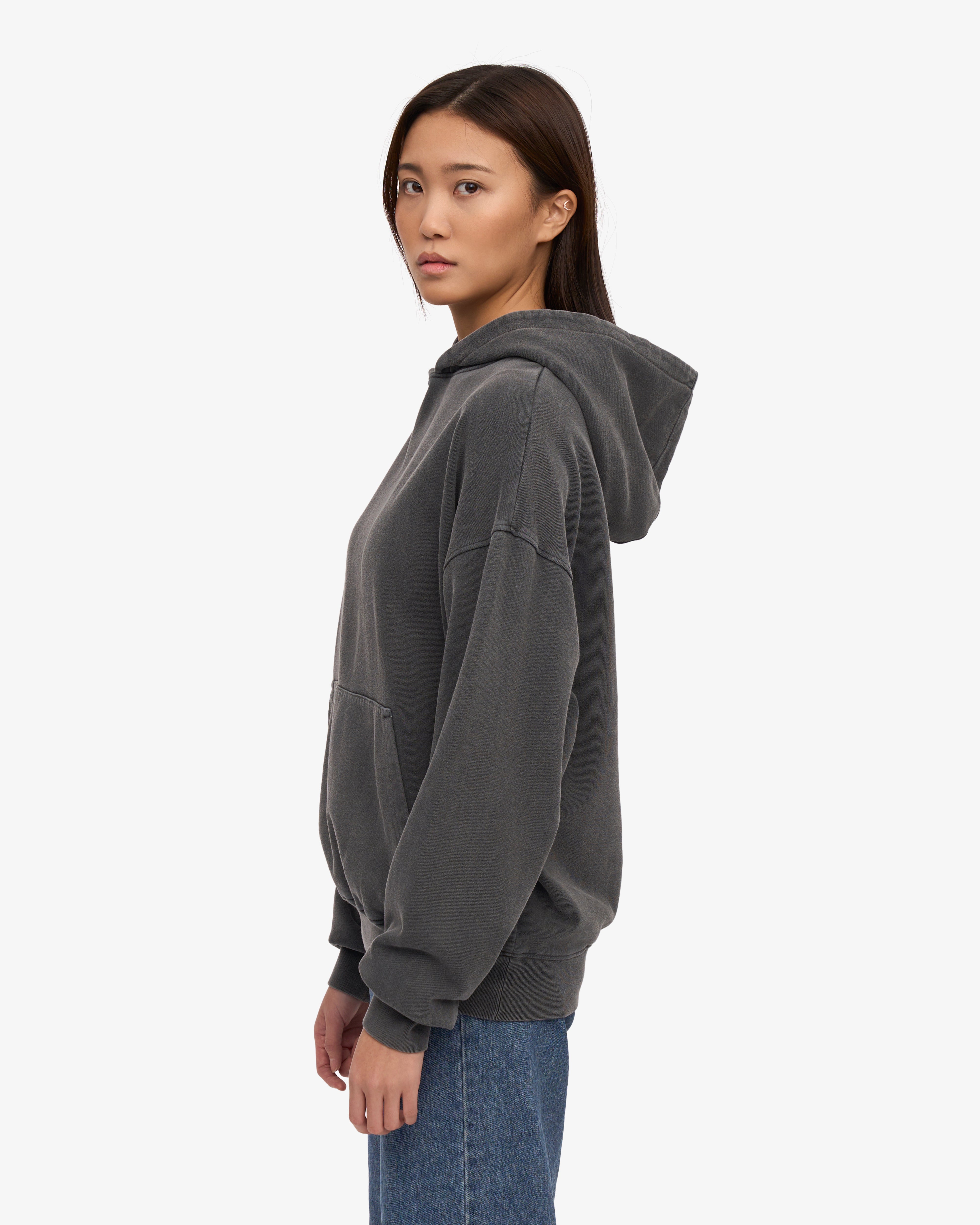 Organic Oversized Hoodie - Faded Black | Cozy & Stylish Unisex Pullover for Men & Women | Perfect for Casual Wear, Loungewear & Street Fashion