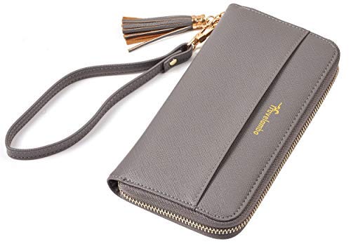 Travelambo Women's Wallet with Tassel - Bifold Ladies Clutch Purse with Wrist Strap, RFID Blocking, Multiple Card Slots - Perfect for Travel, Shopping & Everyday Use