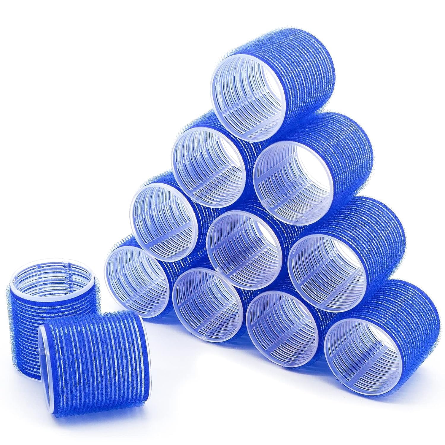 APOEM 6PCS Self-Grip Hair Rollers for Curling - Soft Touch Rollers for Long, Medium & Short Hair (3 X 6 CM) | Perfect for Home Styling, Salon Looks & Travel | SVR004